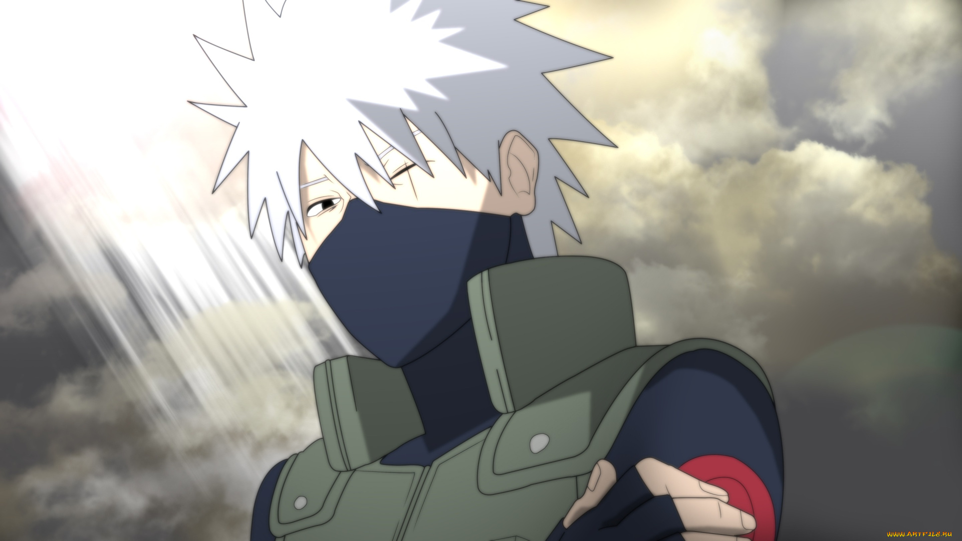 аниме, naruto, kakachi, hatake, shinobi, sharingan