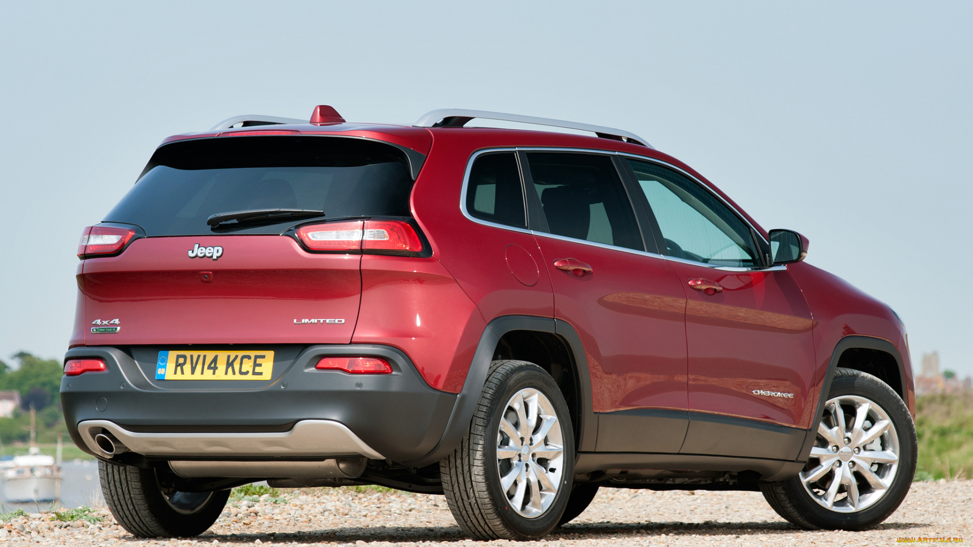 автомобили, jeep, 2014г, красный, kl, uk-spec, cherokee, limited