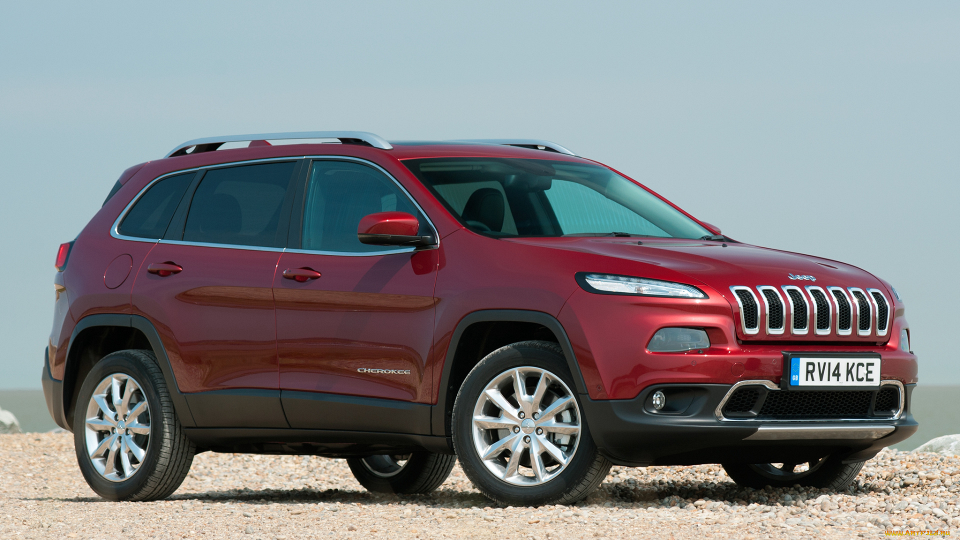 автомобили, jeep, uk-spec, limited, cherokee, красный, 2014г, kl