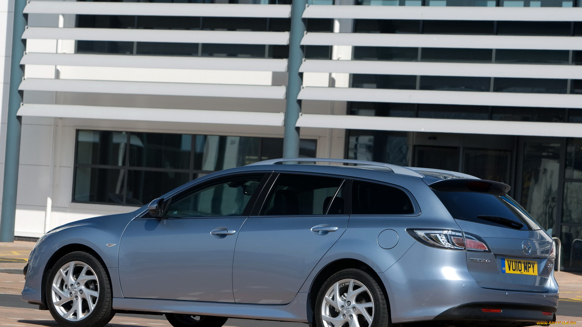 автомобили, mazda, 6, gh, серый, wagon, uk-spec