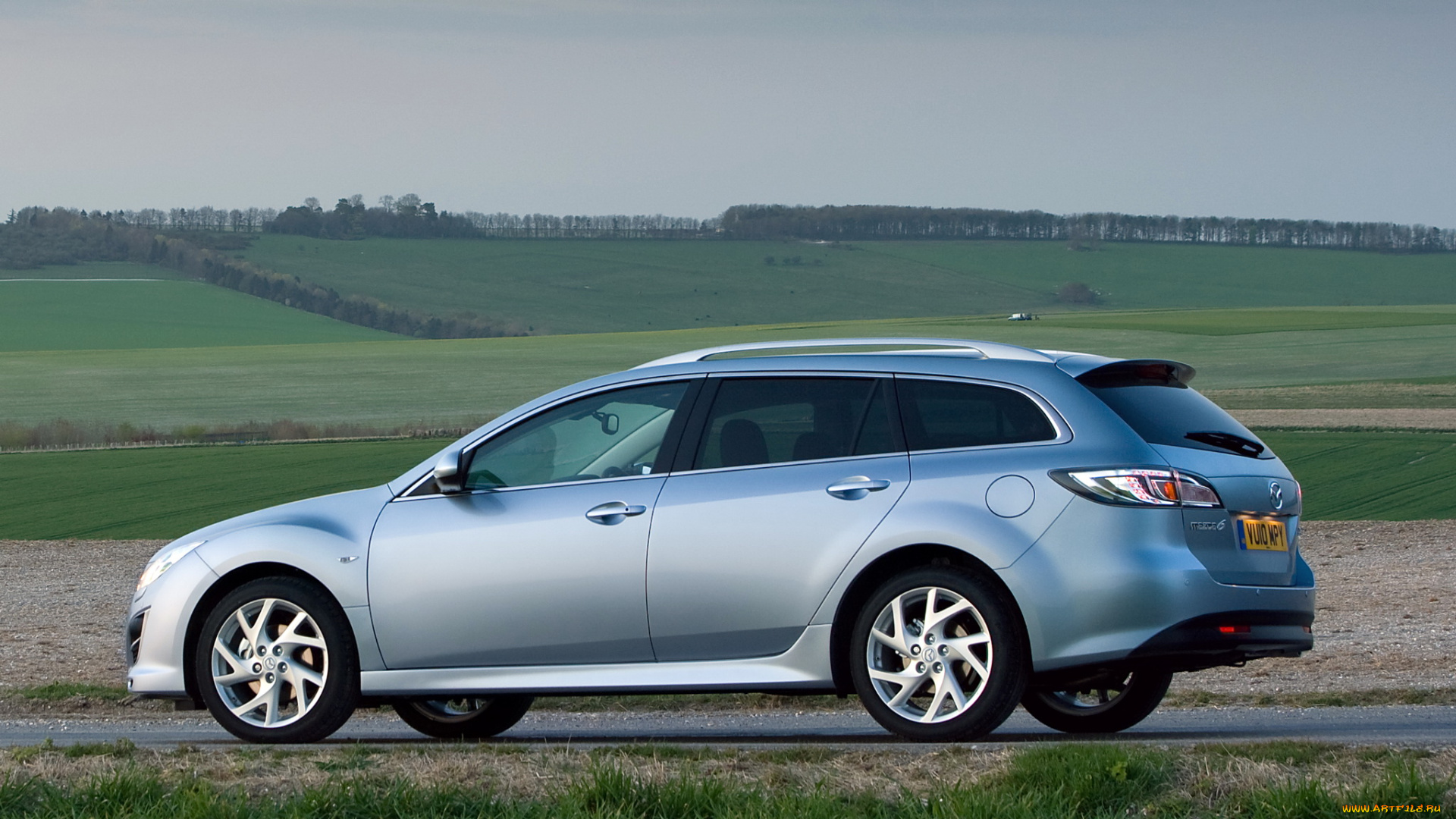 автомобили, mazda, серый, gh, 6, wagon, uk-spec