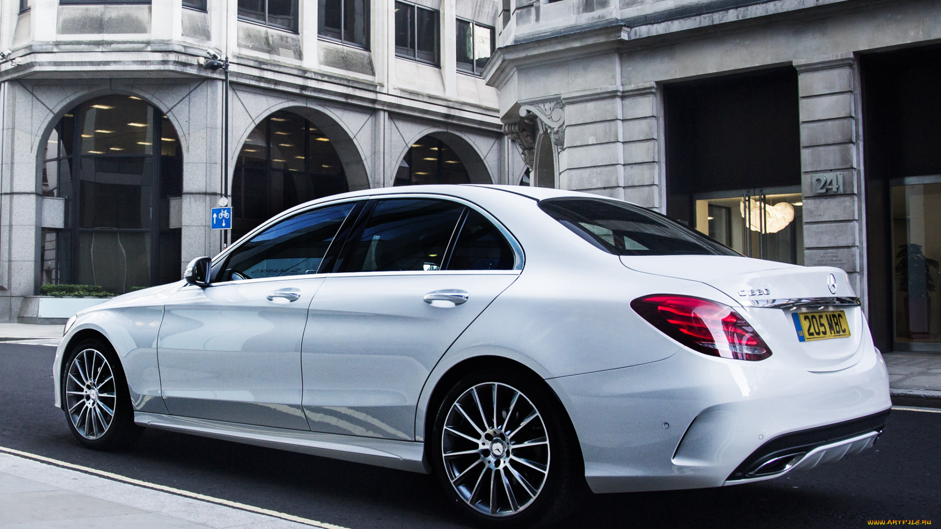 автомобили, mercedes-benz, светлый, 2014г, line, amg, bluetec, w205, uk-spec, c, 220