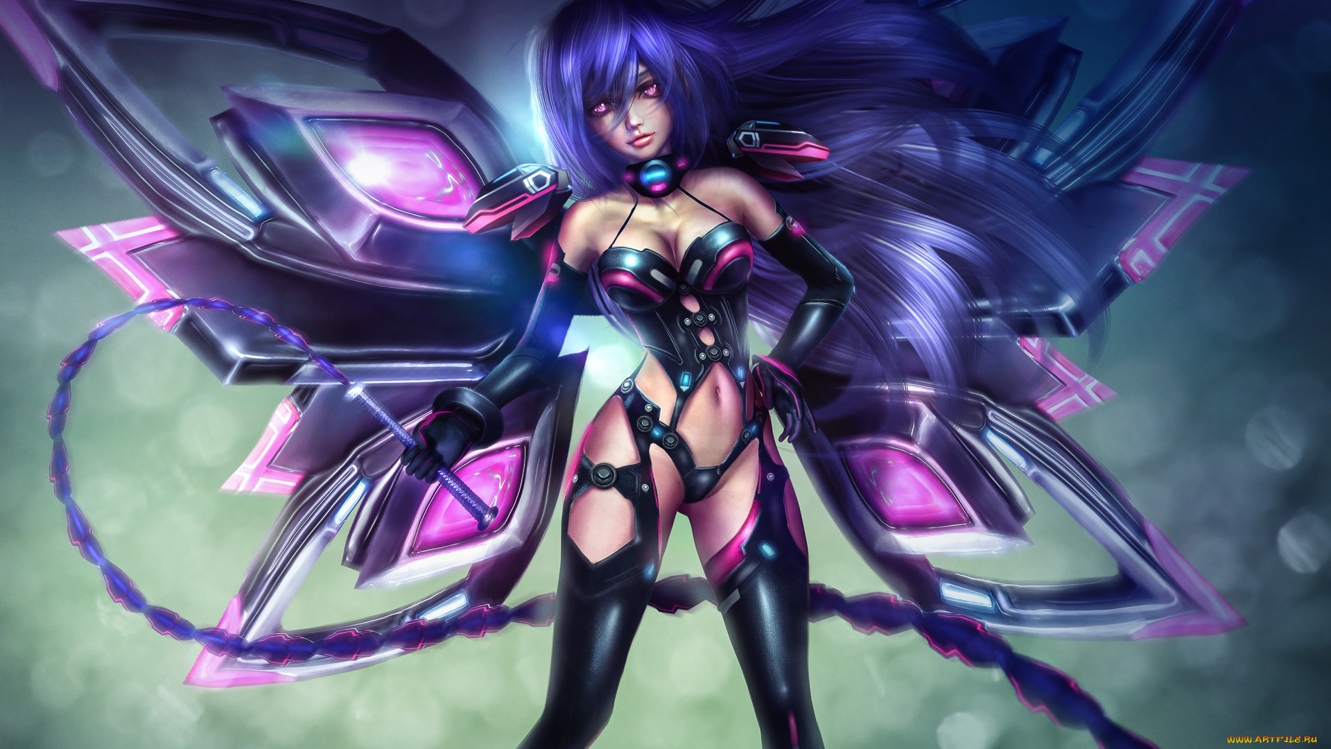 hyperdimension, neptunia, аниме, iris, heart