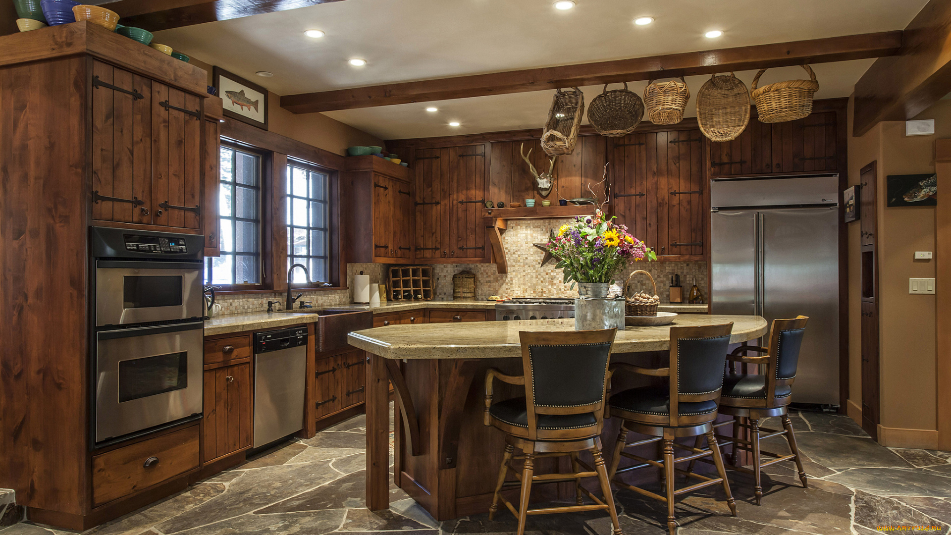 интерьер, кухня, мебель