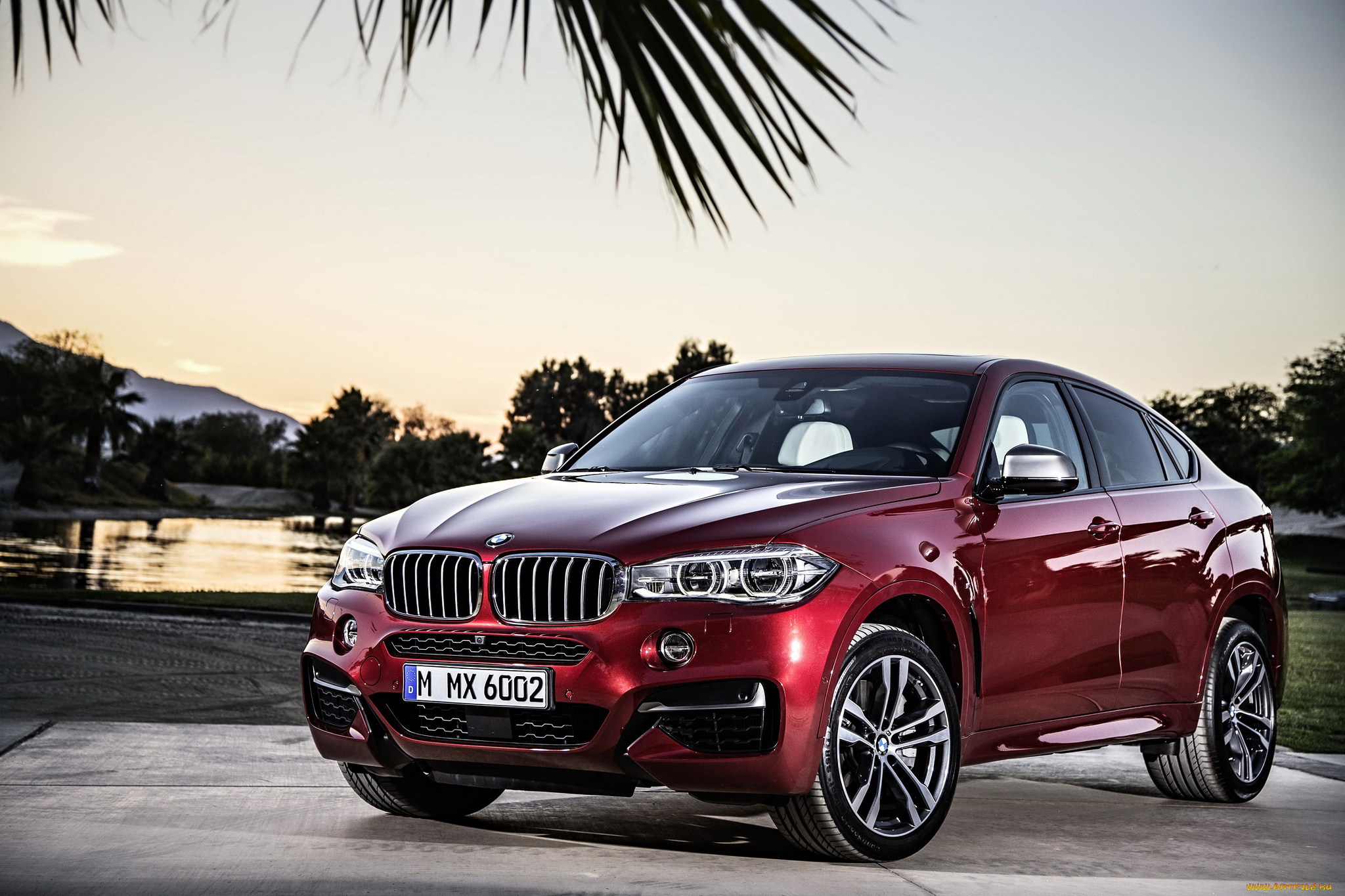 2014, bmw, x6, f16, m50d, автомобили, bmw, красный, металлик