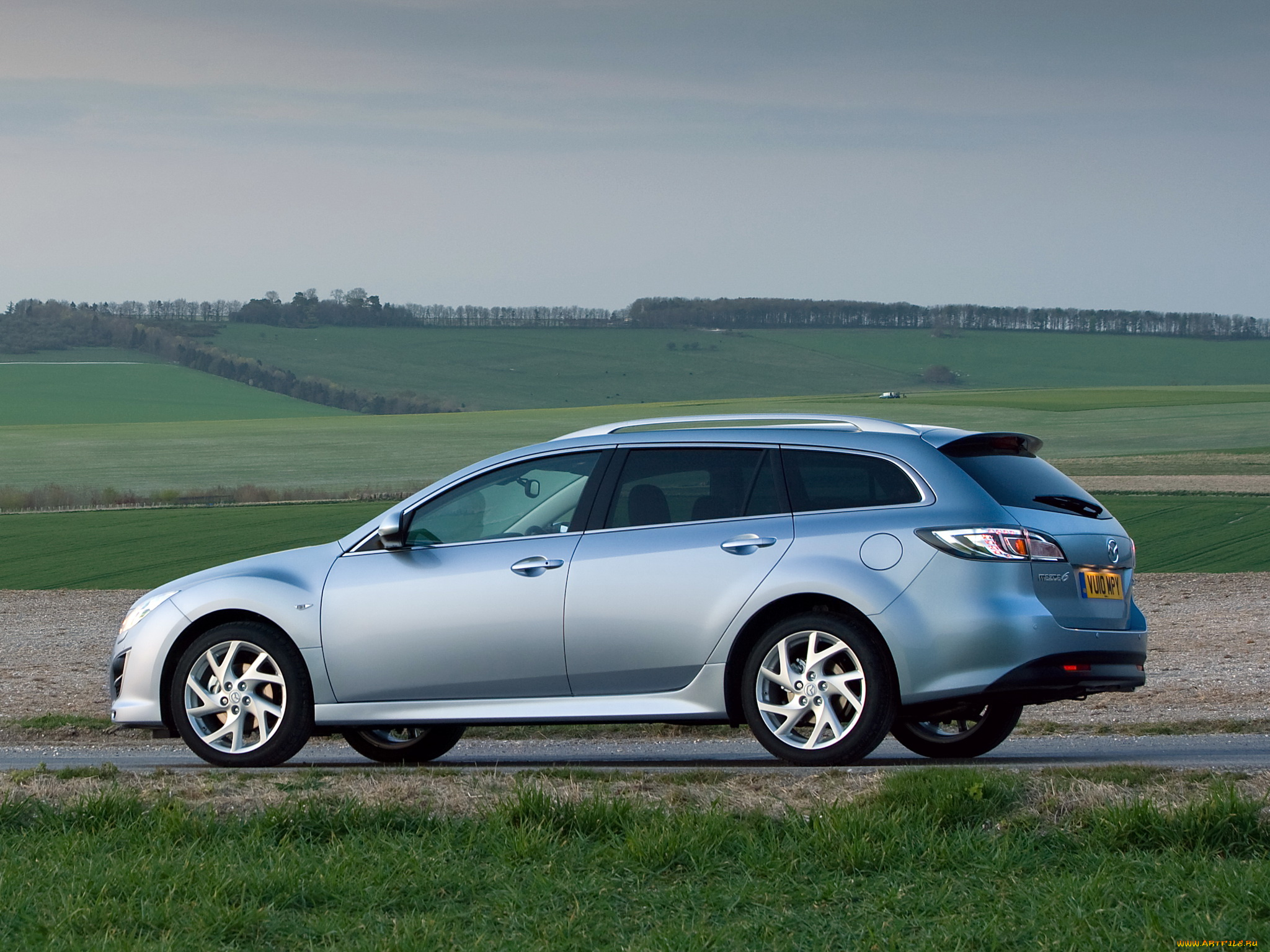 автомобили, mazda, серый, gh, 6, wagon, uk-spec