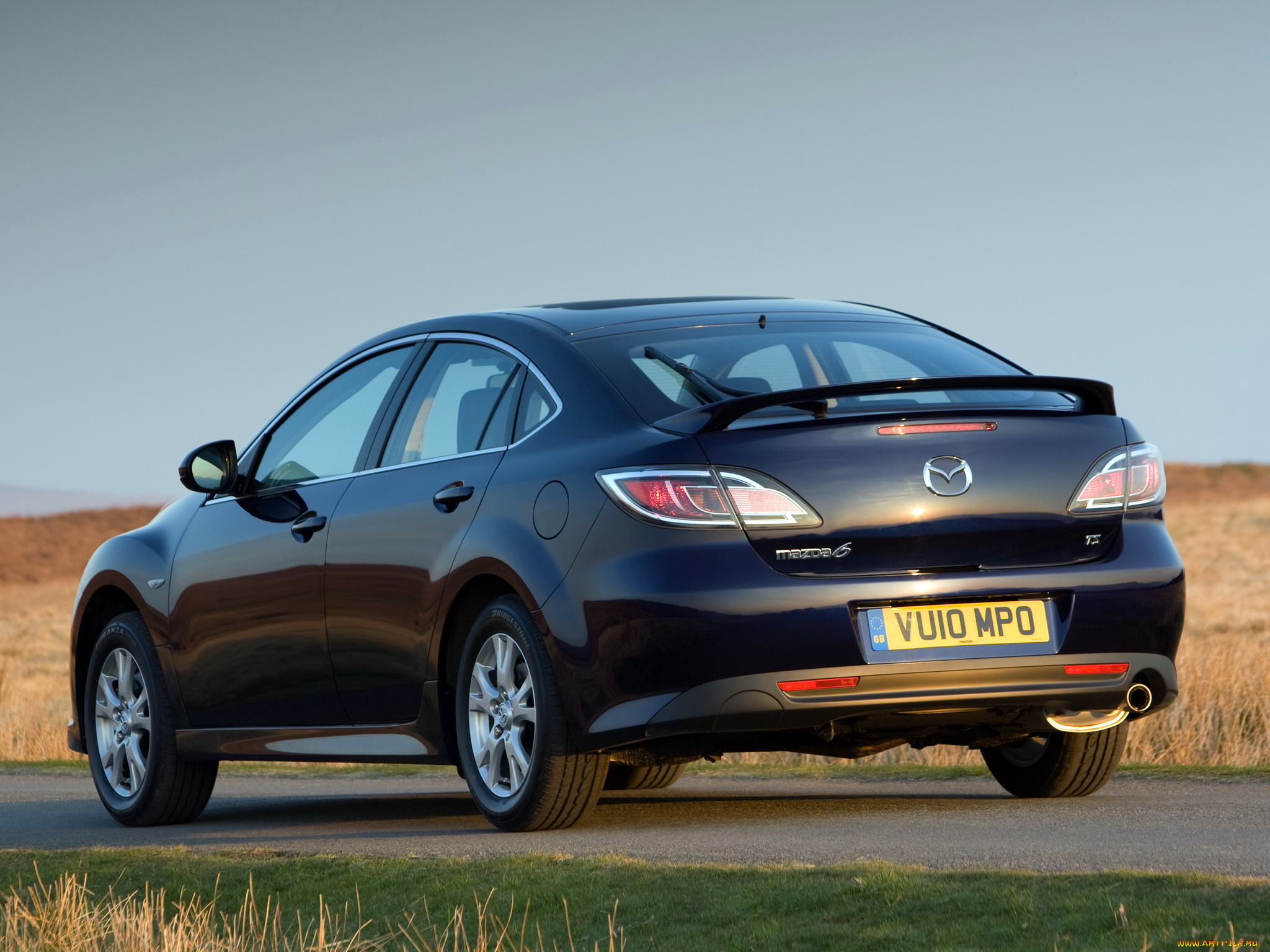 автомобили, mazda, синий, gh, 6, hatchback, uk-spec