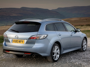 Картинка автомобили mazda gh uk-spec wagon 6 серый