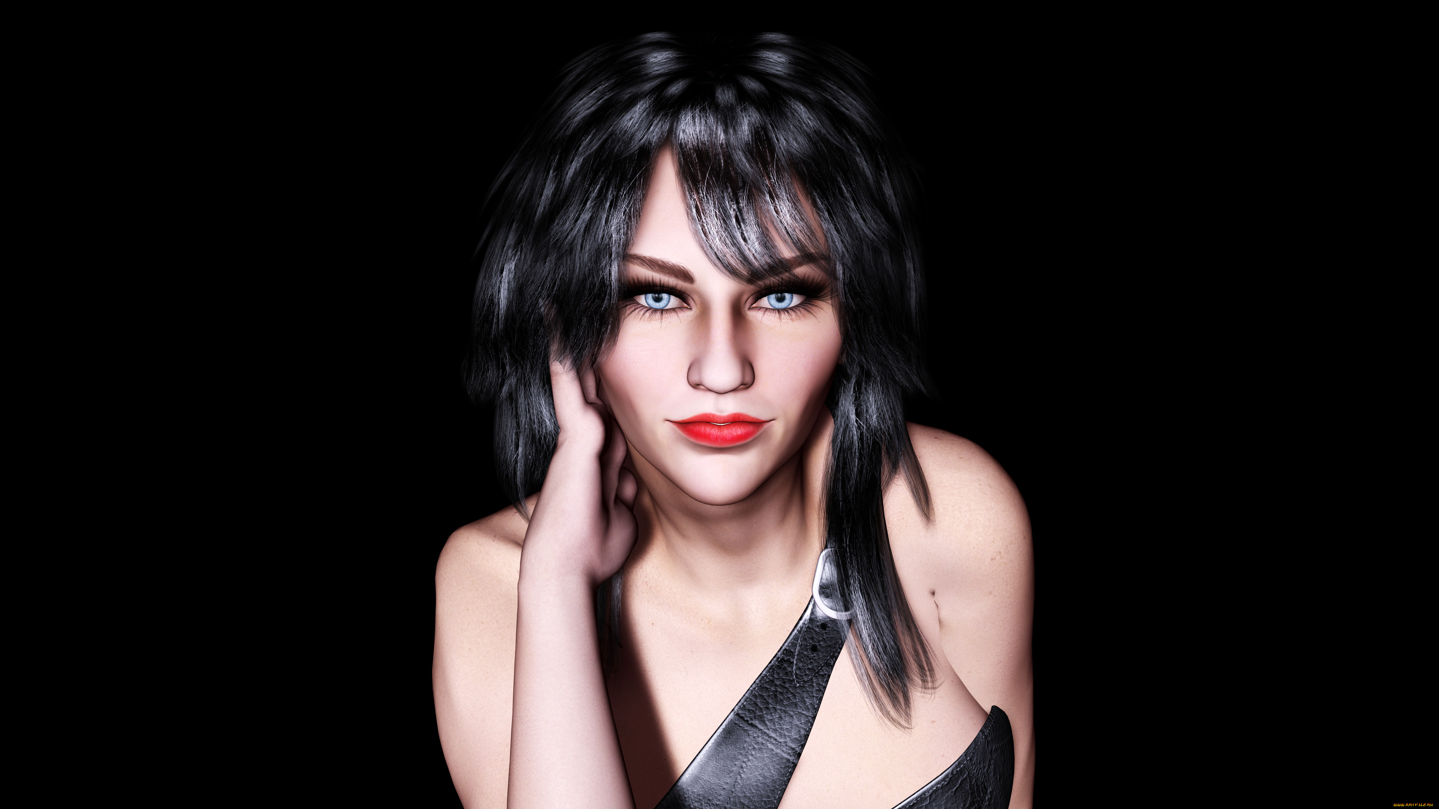 3д, графика, люди, , people, фон, взгляд, девушка