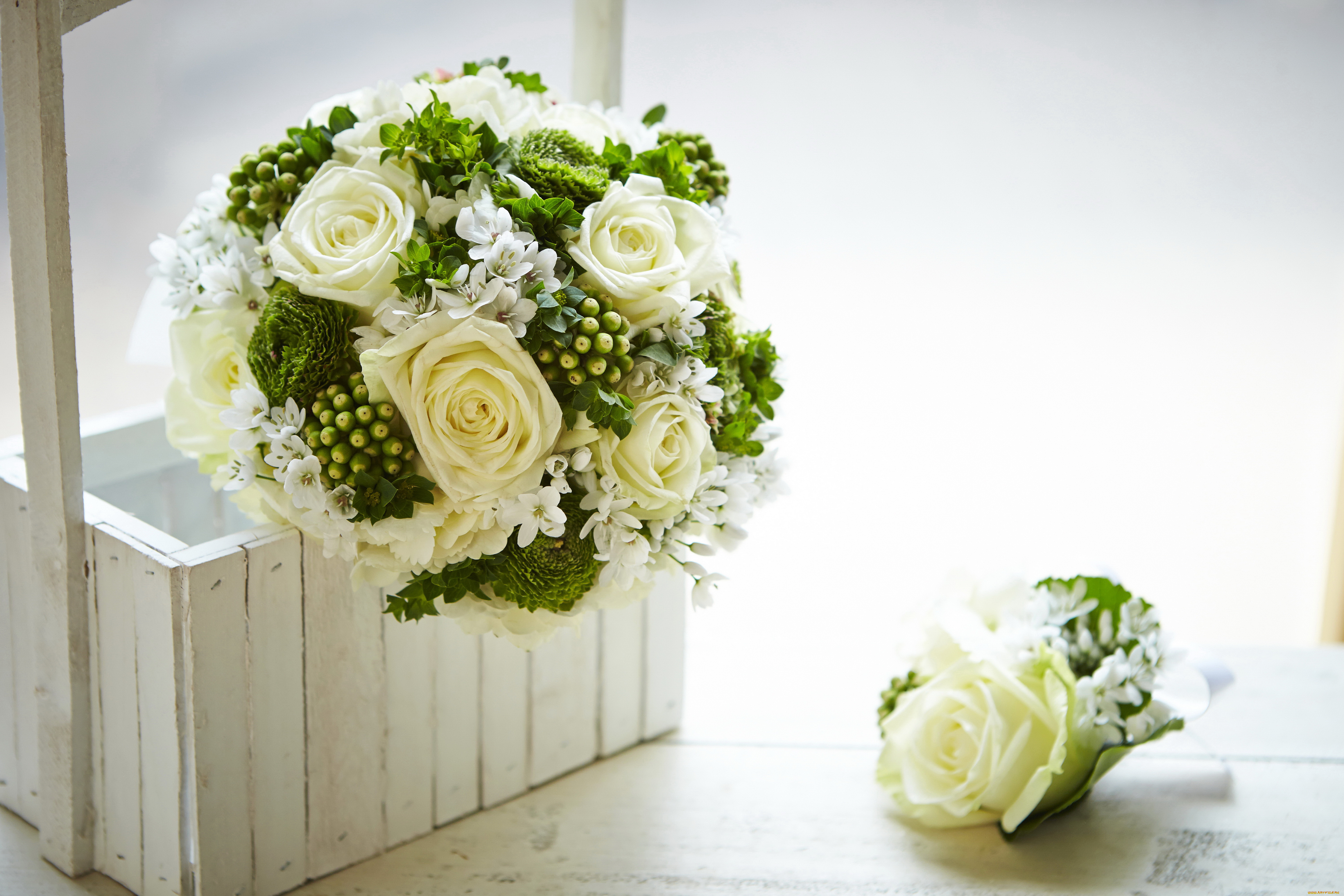 цветы, букеты, , композиции, жасмин, лютик, розы