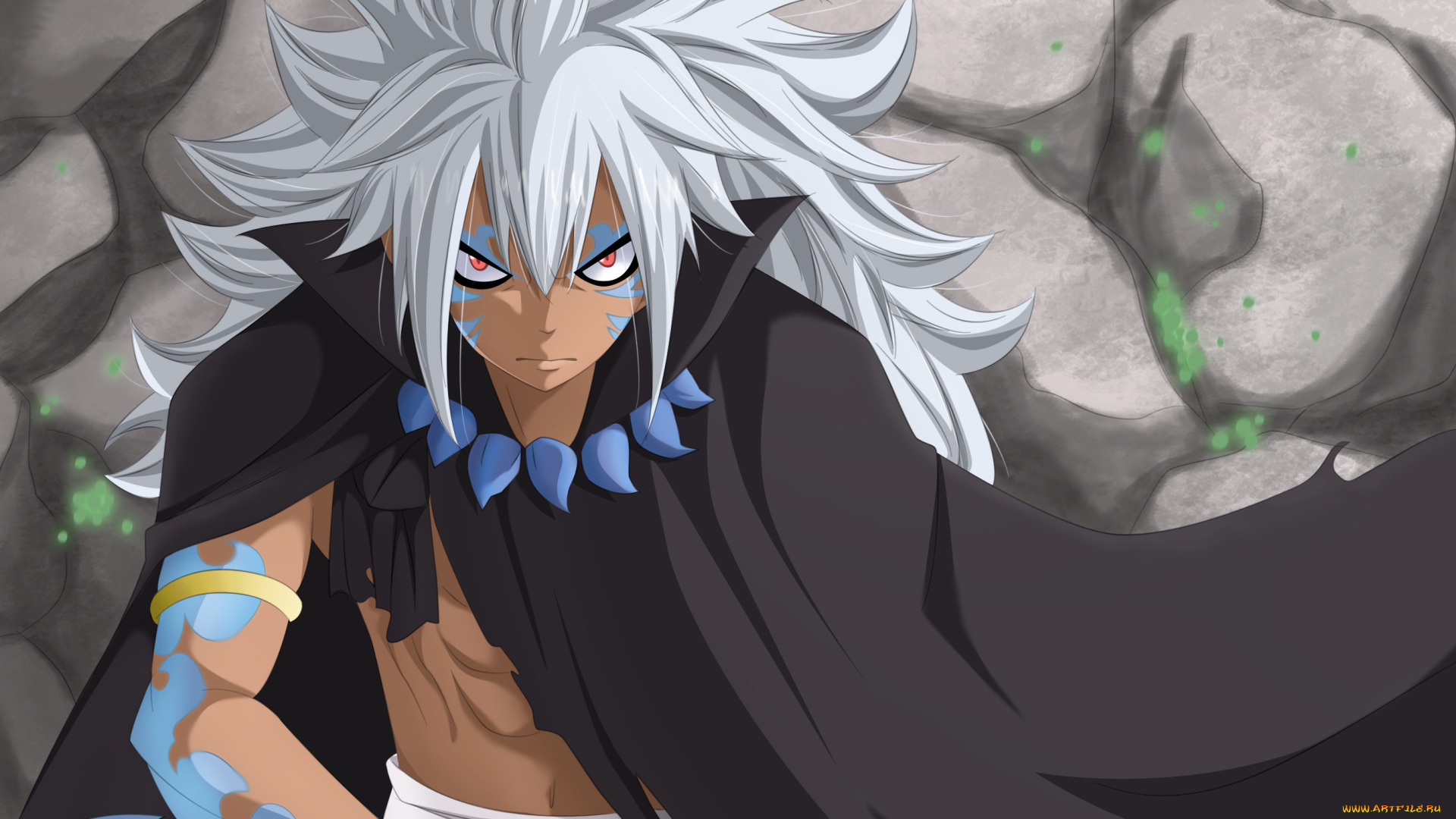 аниме, fairy, tail, взгляд, арт, парень, хвост, феи