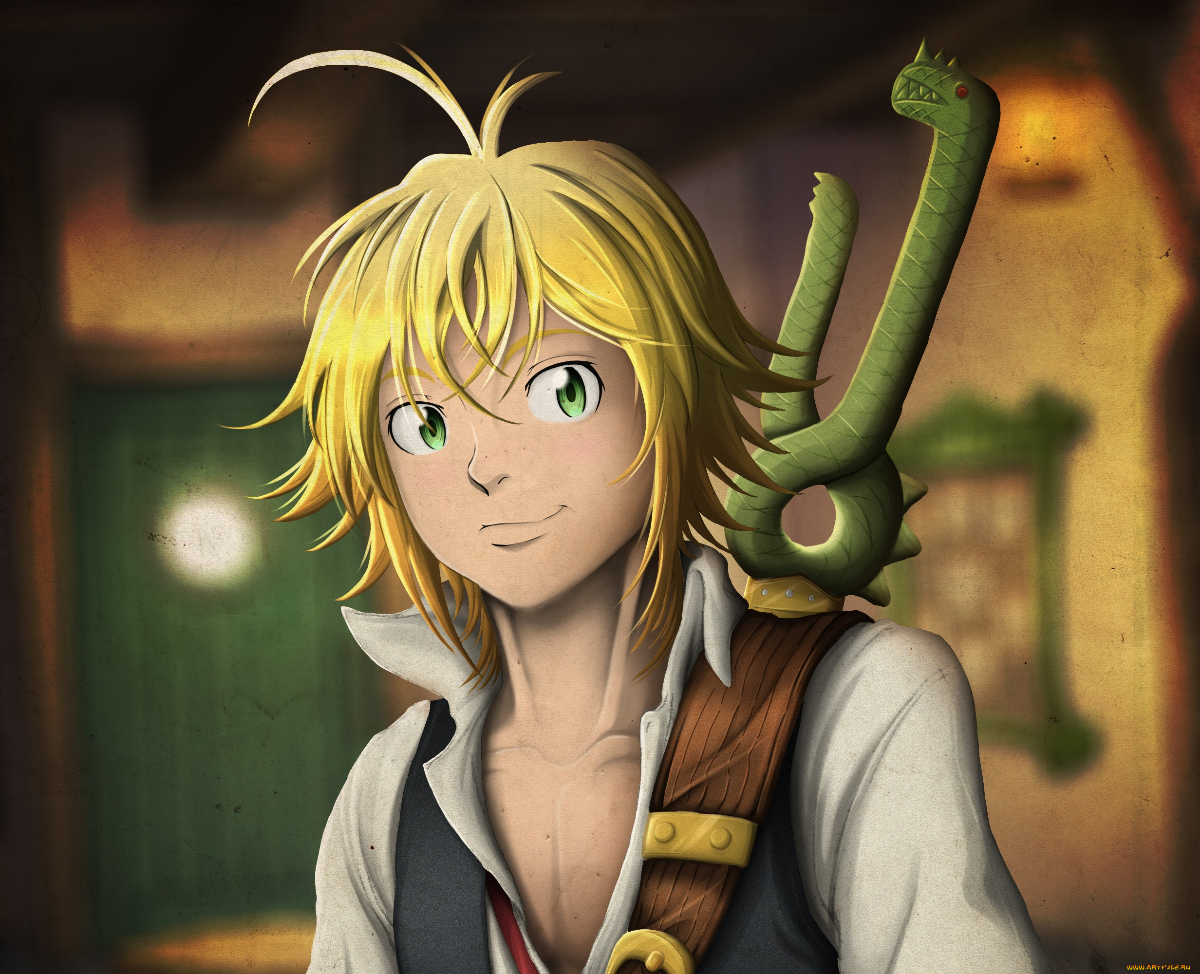 аниме, nanatsu, no, taizai, мелиодас, грех, ярости, семь, смертных, грехов