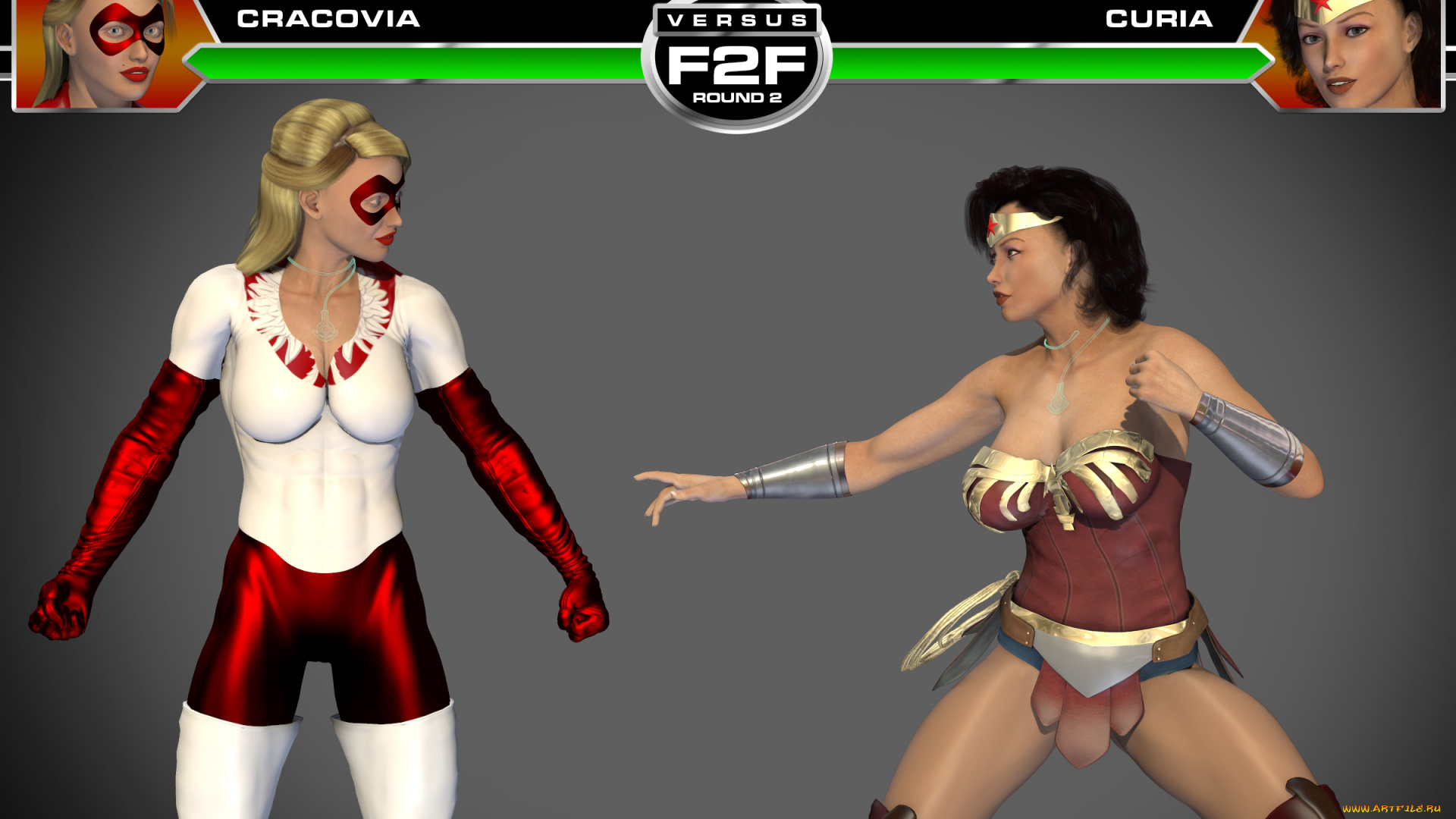cracovia, vs, curia, 3д, графика, фантазия, , fantasy, драка, фон, взгляд, девушки
