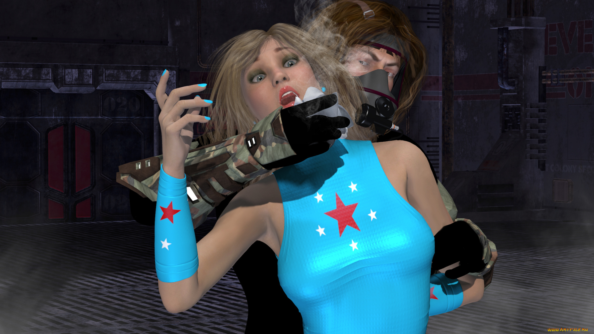 lady, liberty, and, shade, 3д, графика, фантазия, , fantasy, драка, фон, взгляд, девушки