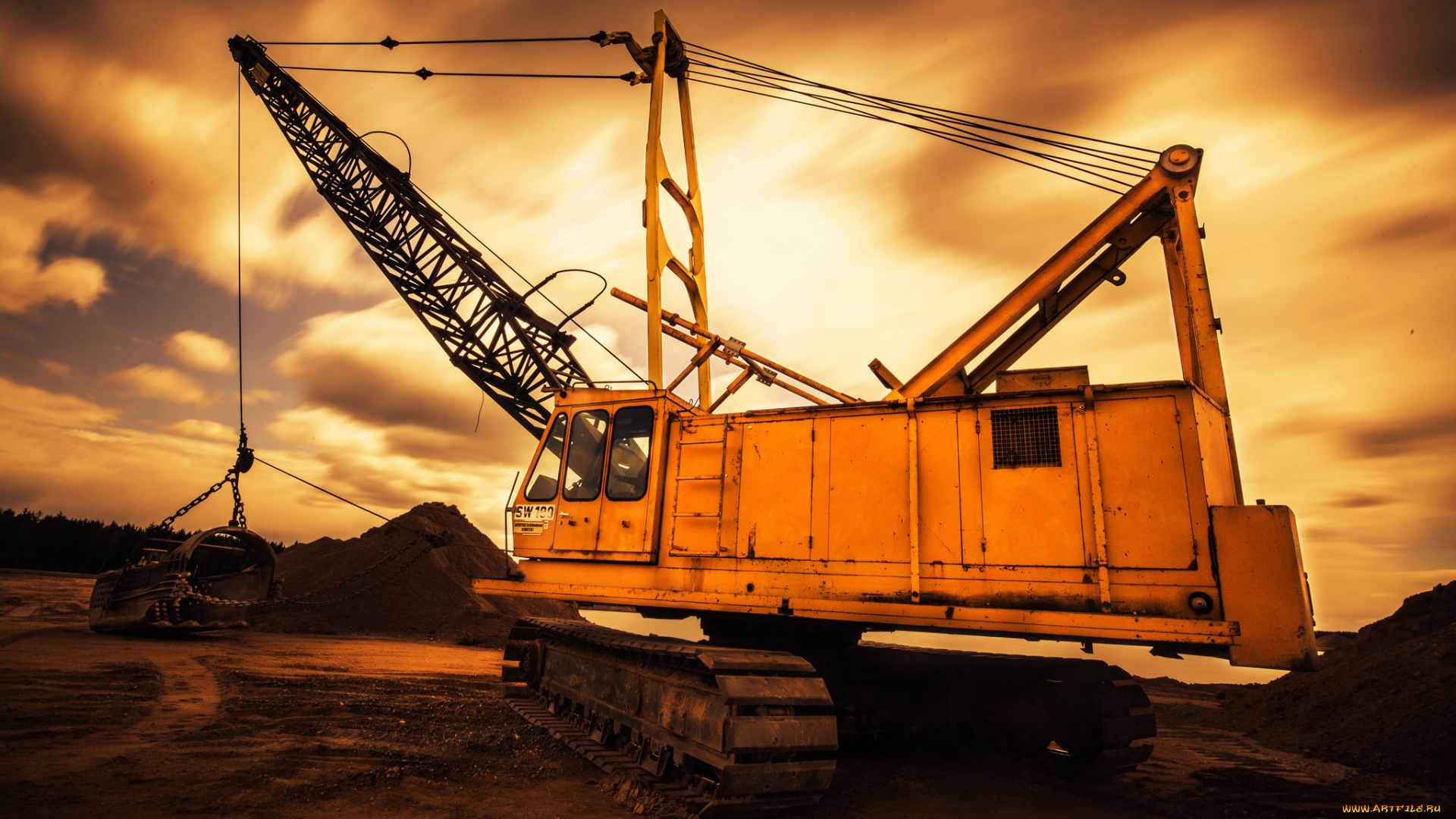 техника, экскаваторы, экскаватор
