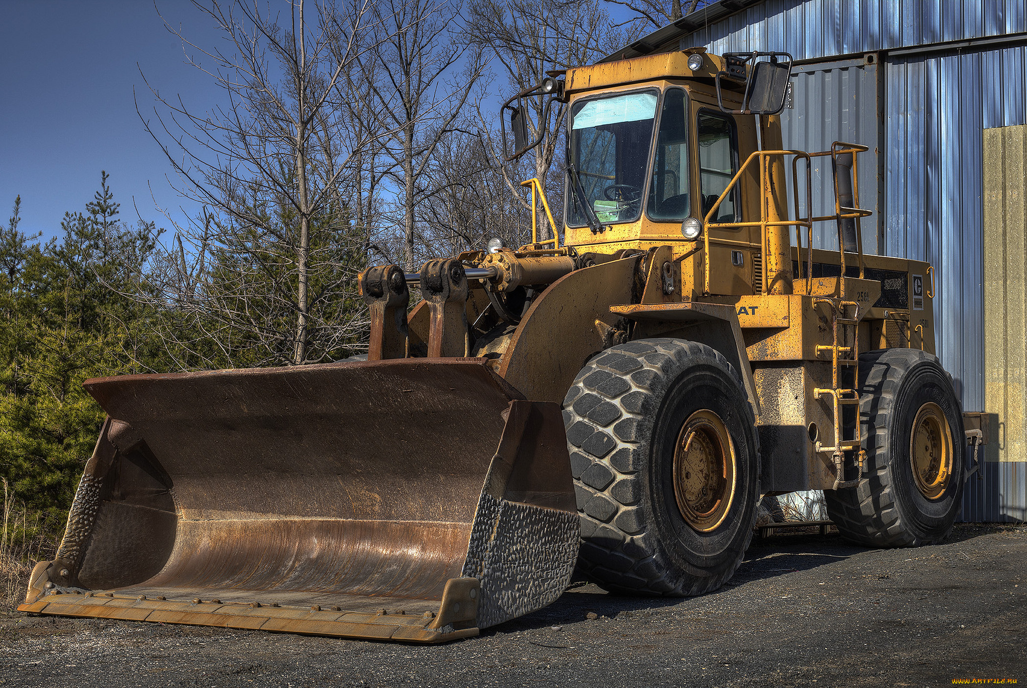 техника, фронтальные, погрузчики, ковш