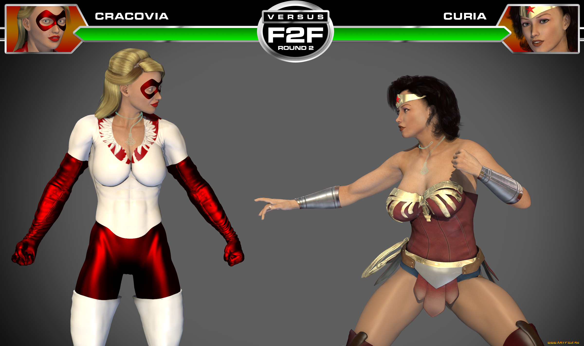 cracovia, vs, curia, 3д, графика, фантазия, , fantasy, драка, фон, взгляд, девушки
