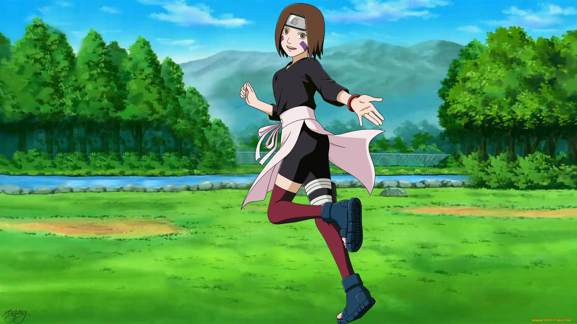 аниме, naruto, рин