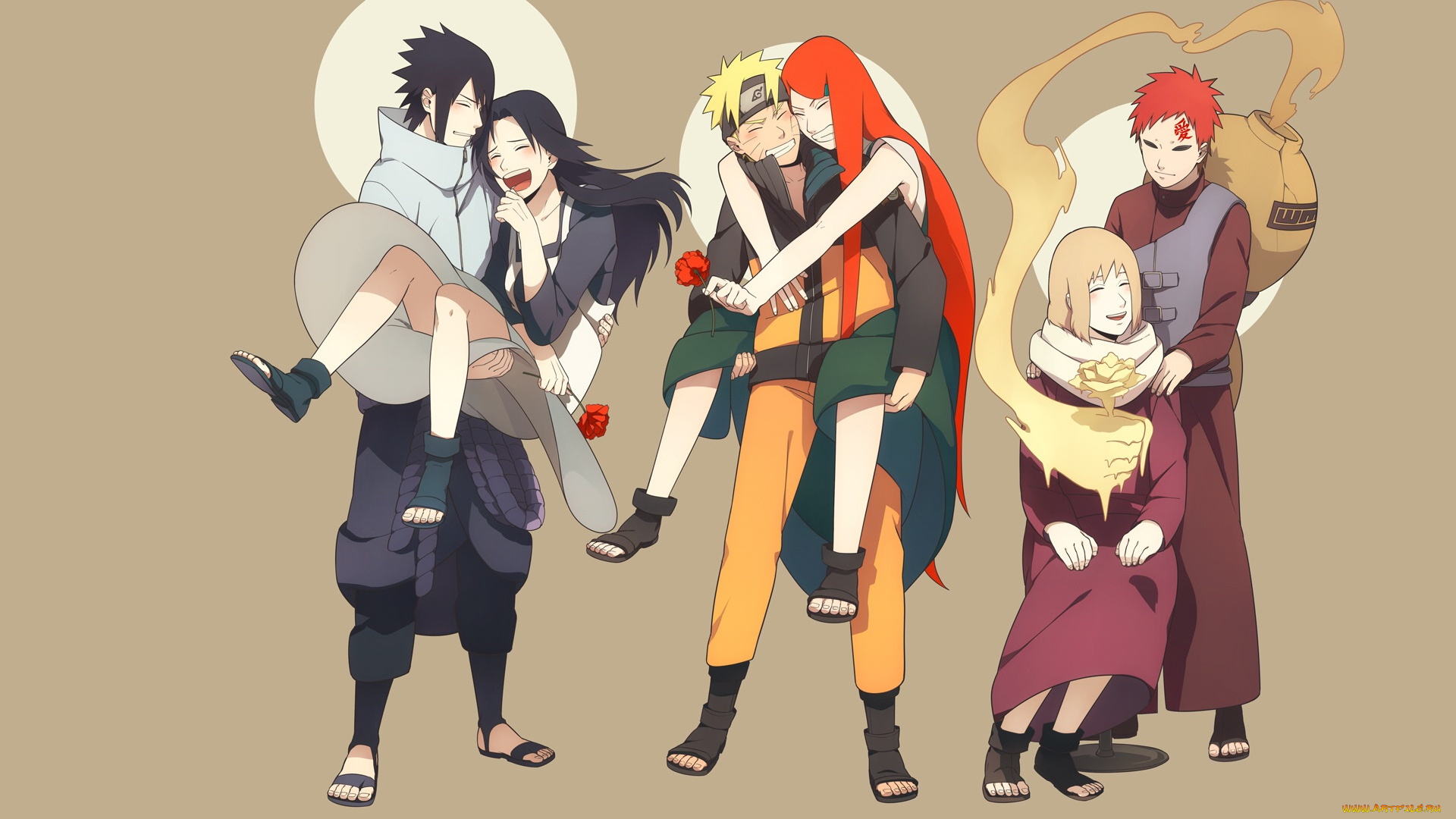 аниме, naruto, сыновья, мамы