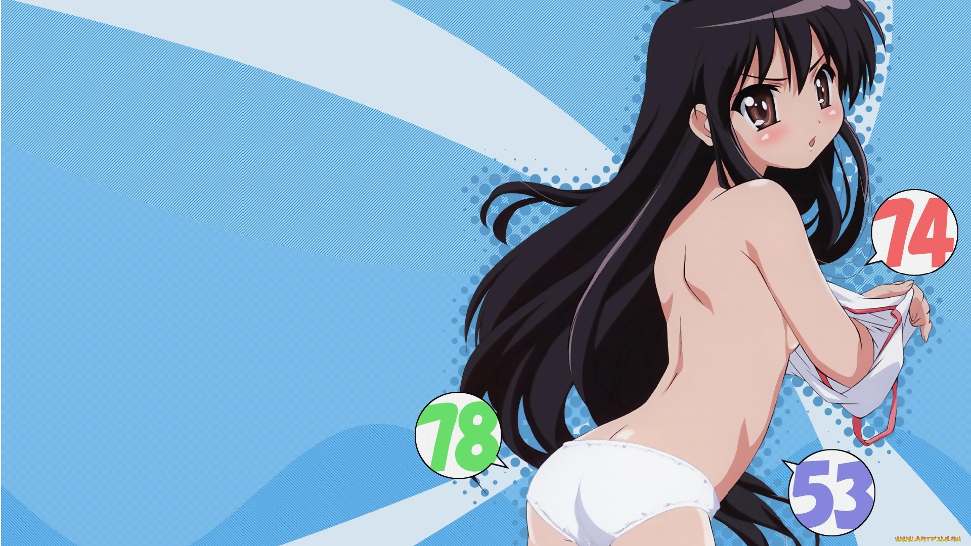 аниме, shakugan, no, shana, майка, трусики, белье, девочка