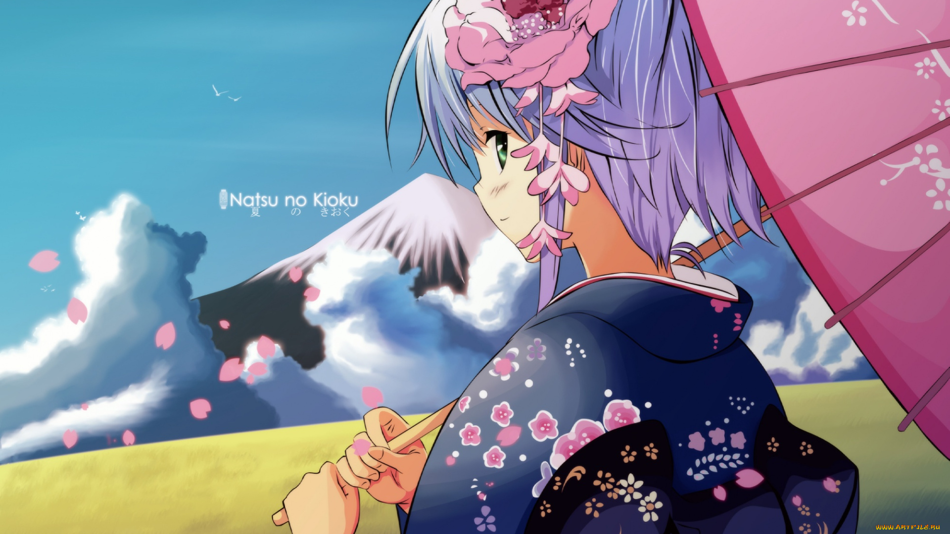 аниме, unknown, , другое, девушка, взгляд, фон