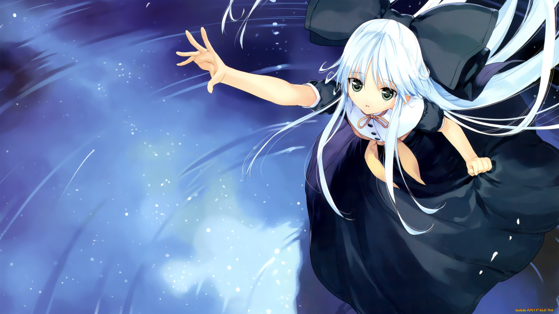 аниме, unknown, , другое, фон, взгляд, девушка