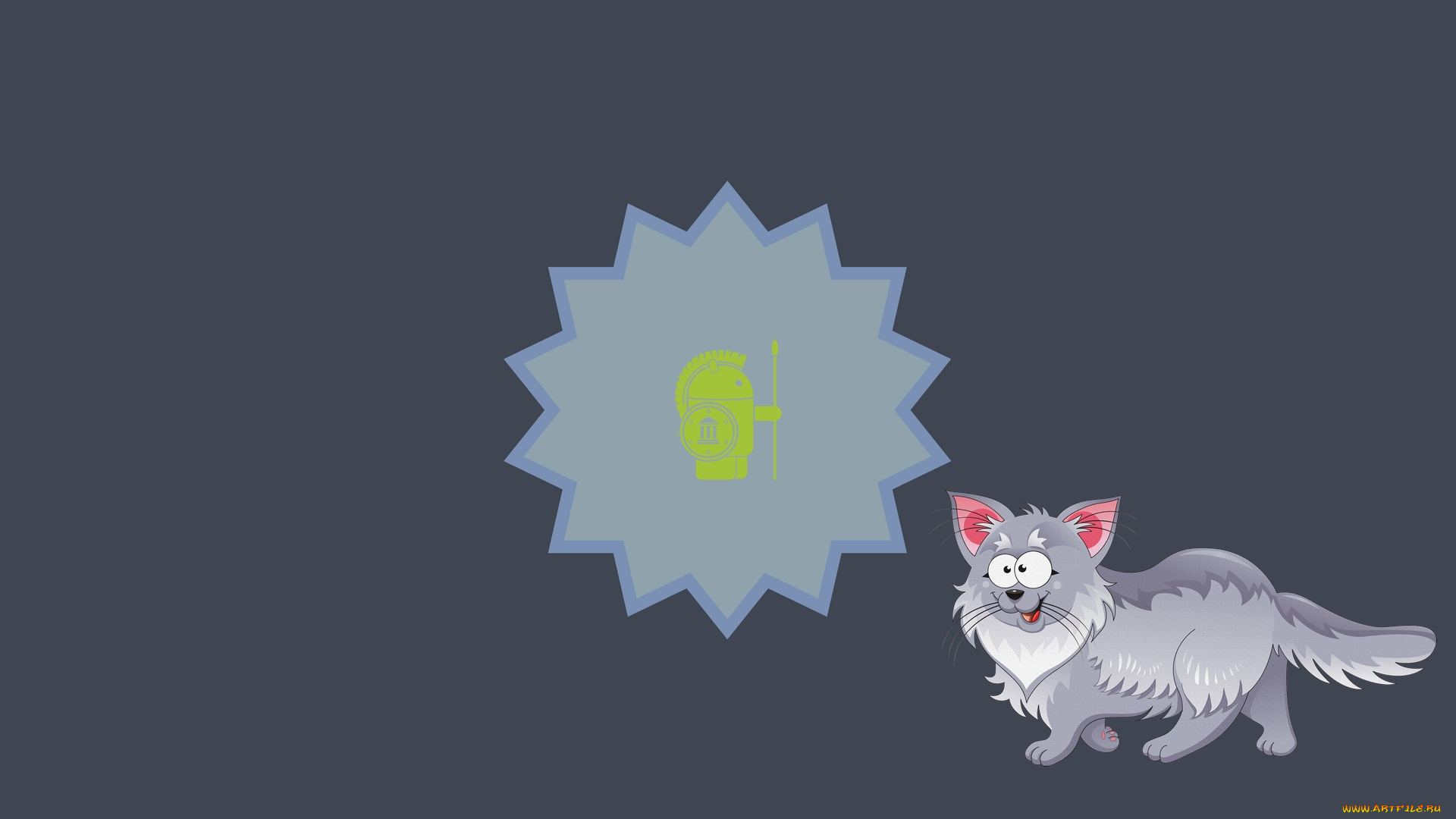 компьютеры, android, фон, логотип