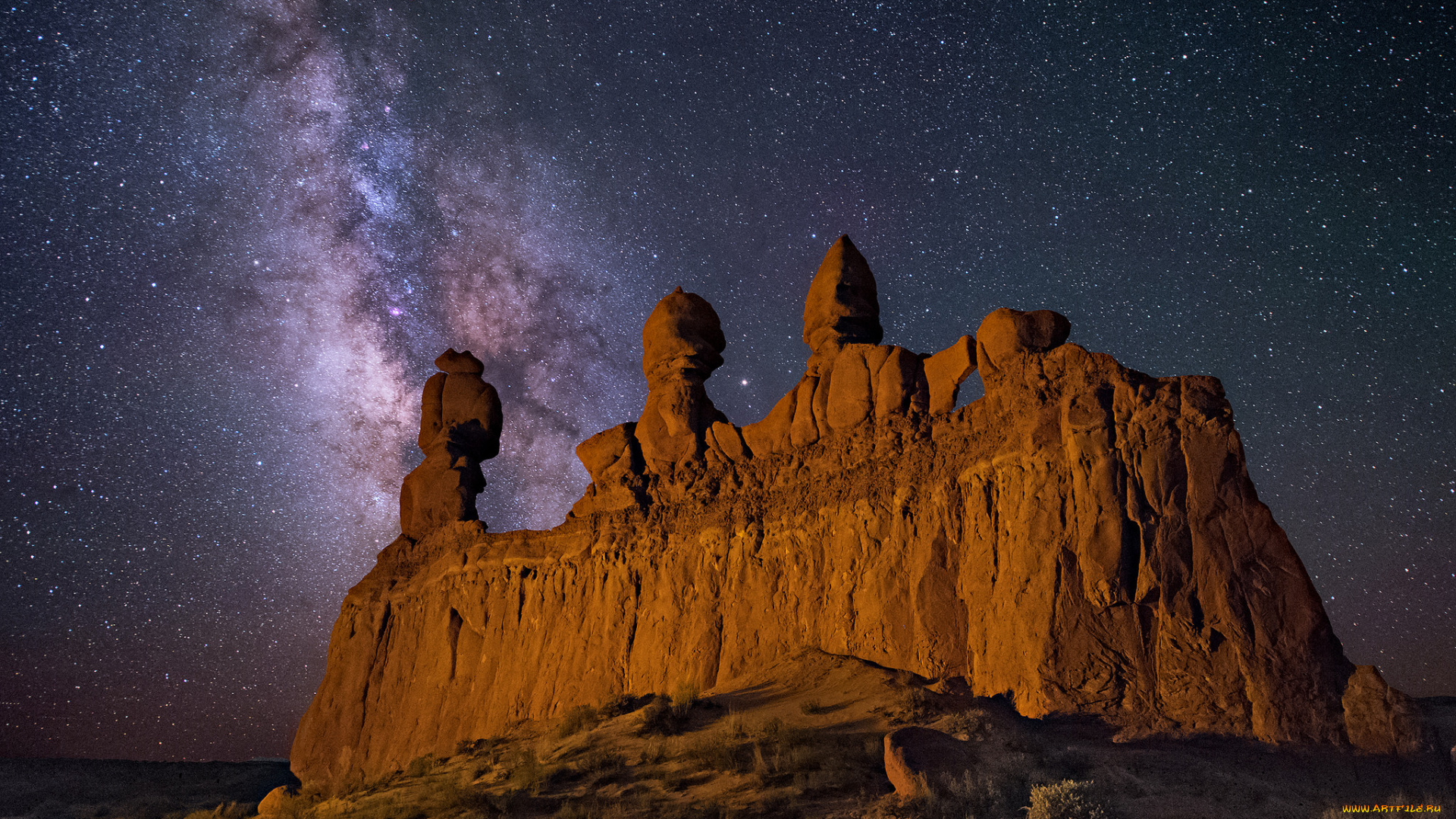 природа, горы, ночсь