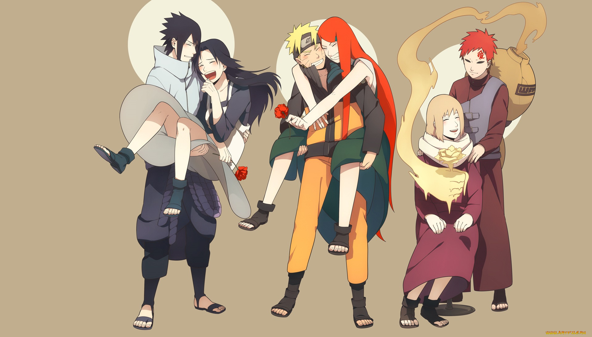 аниме, naruto, сыновья, мамы