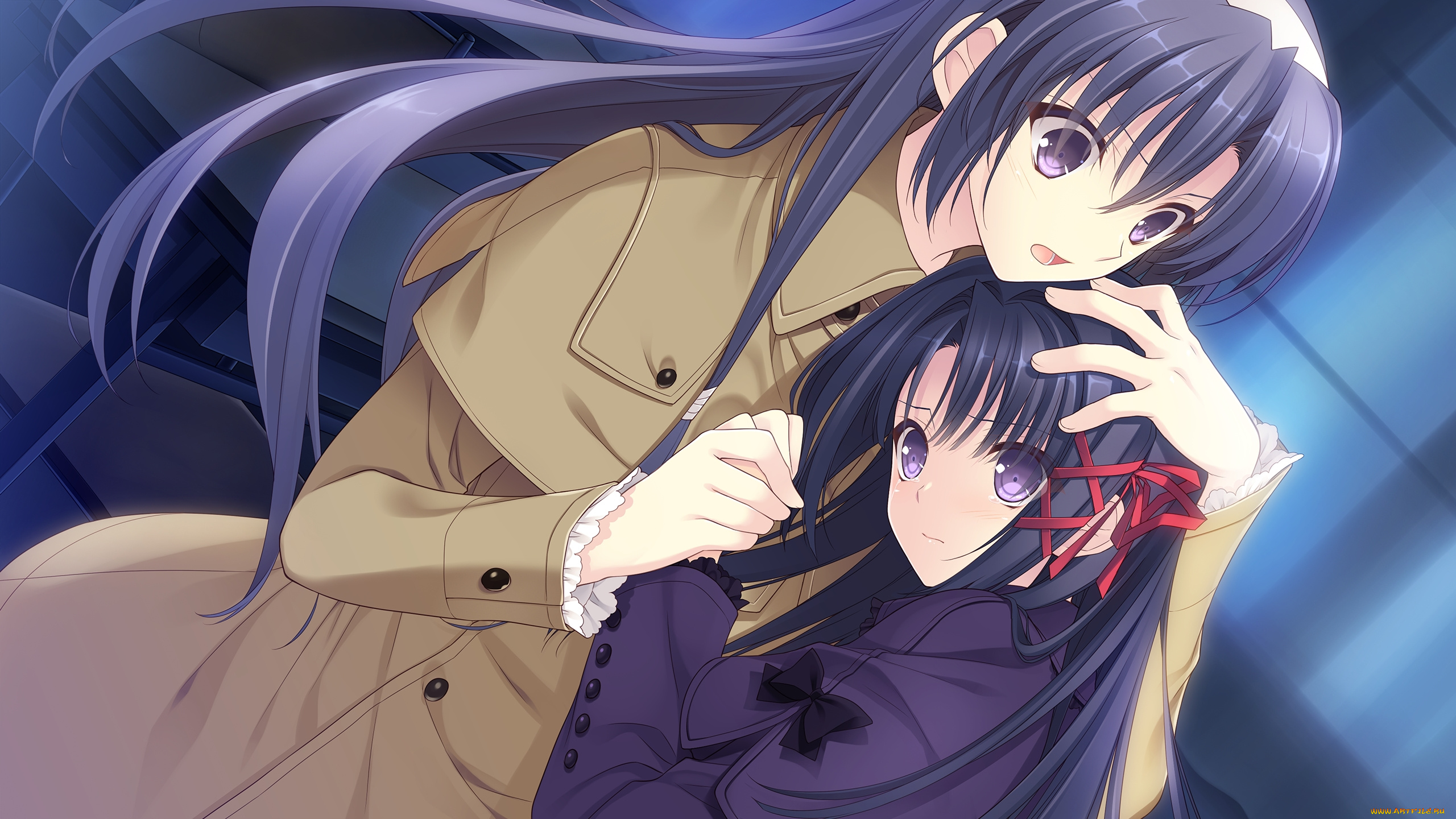 аниме, unknown, , другое, фон, взгляд, девушка