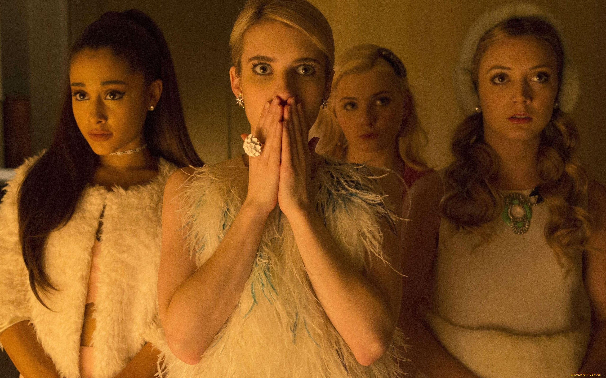 кино, фильмы, scream, queens, , сериал, emma, roberts, ariana, grande