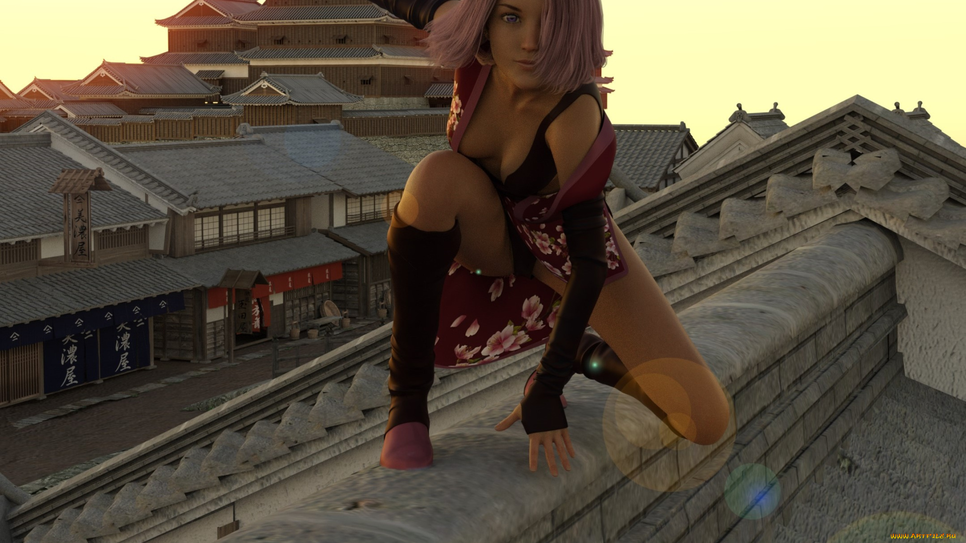 3д, графика, фантазия, , fantasy, фон, взгляд, девушка