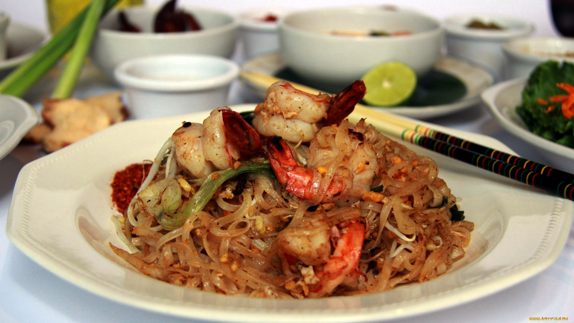 еда, рыбные, блюда, , с, морепродуктами, креветки