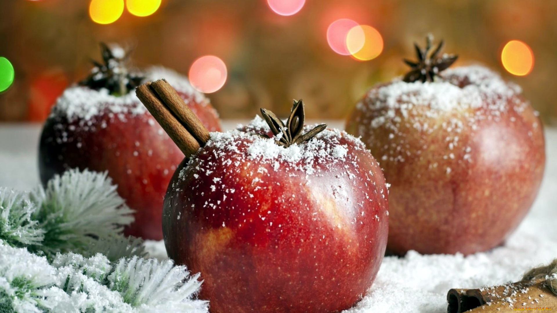 еда, Яблоки, анис, корица, яблоки