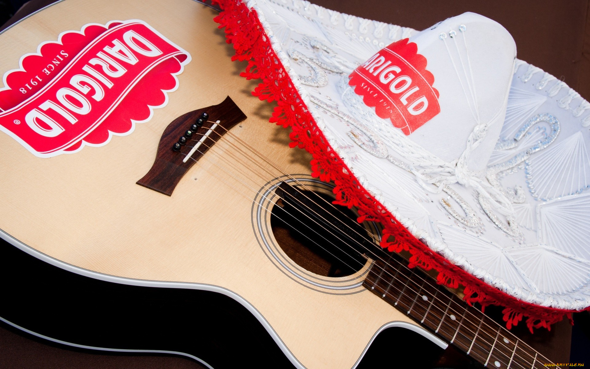 музыка, -музыкальные, инструменты, сомбреро, гитара