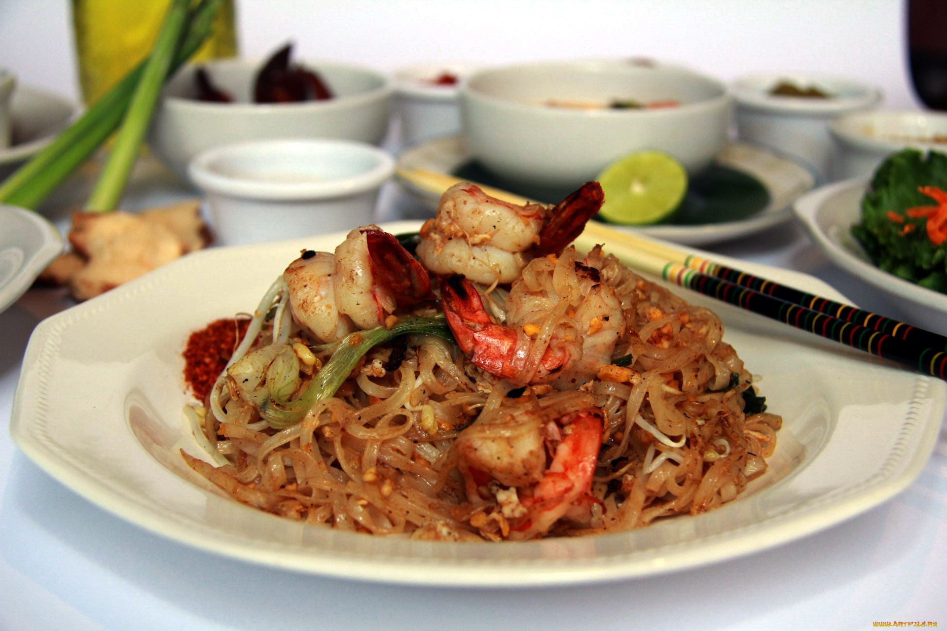 еда, рыбные, блюда, , с, морепродуктами, креветки