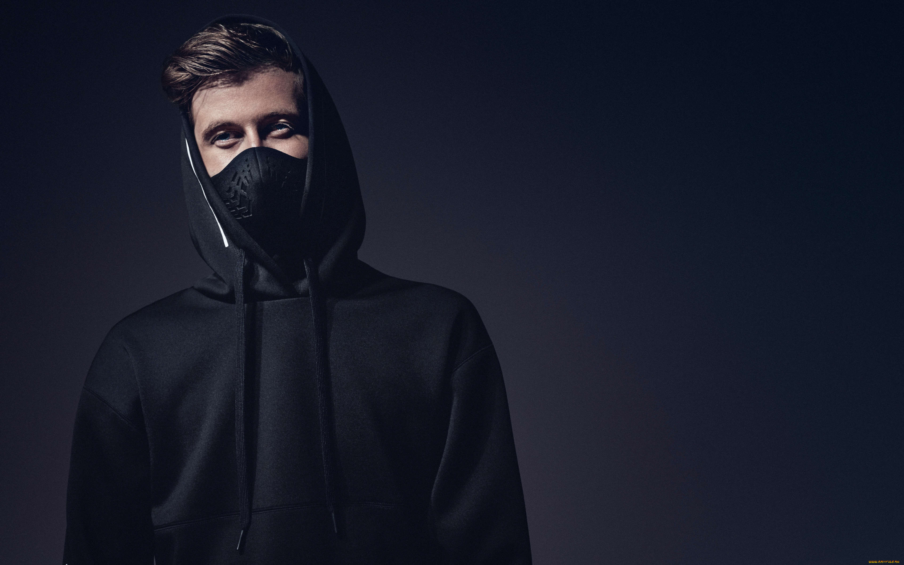 dj, alan, walker, музыка, -временный, диджей, парень, маска, взгляд