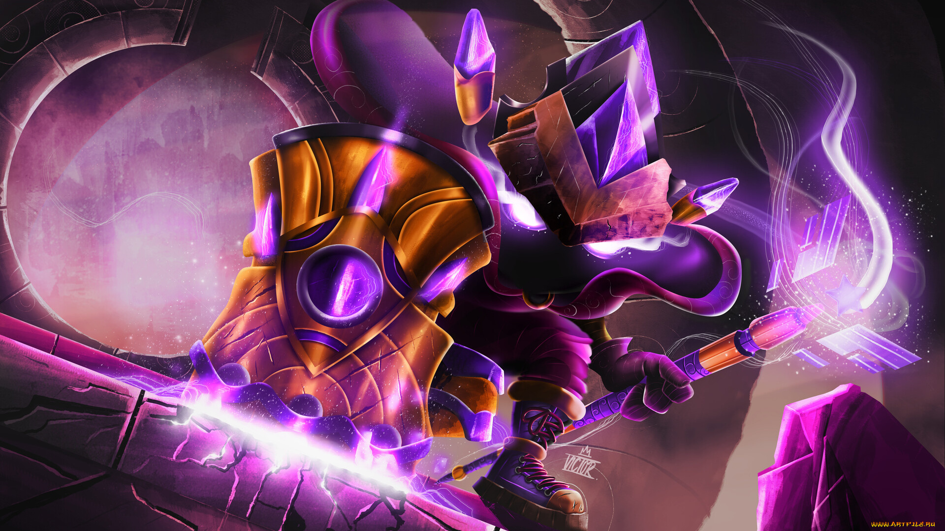 видео, игры, league, of, legends, посох, магия, доспех