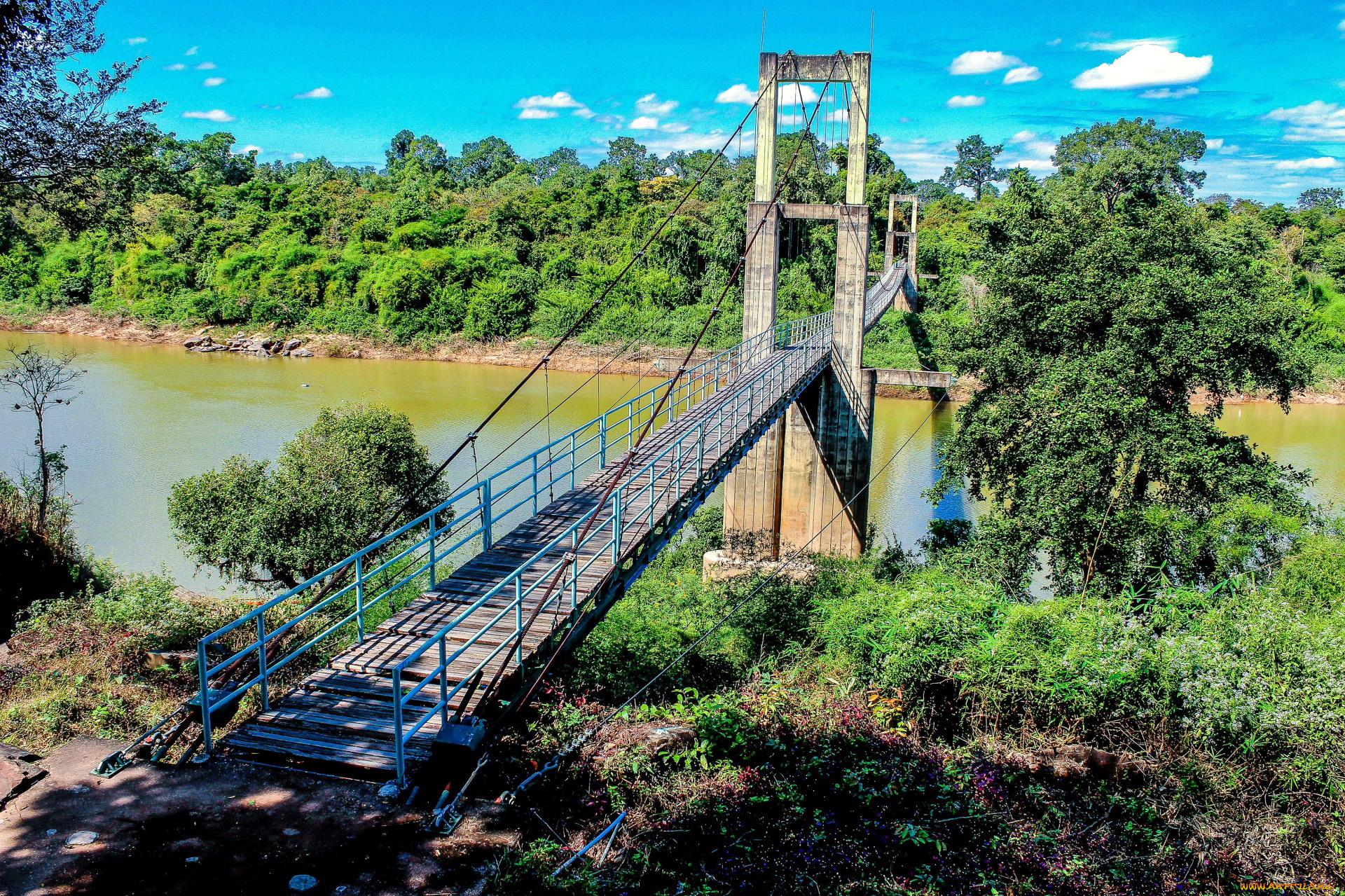 города, -, мосты, река, мост