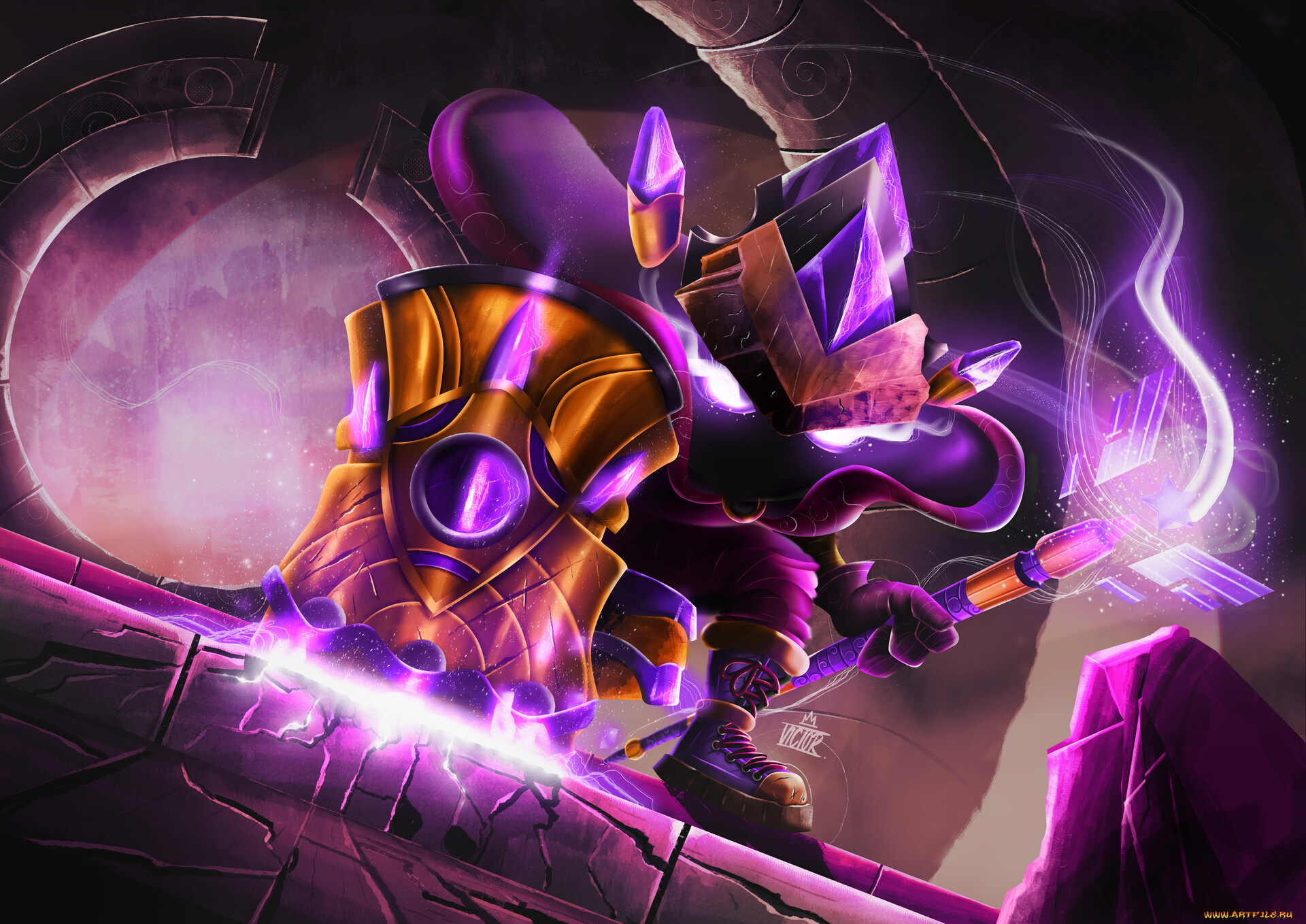 видео, игры, league, of, legends, посох, магия, доспех