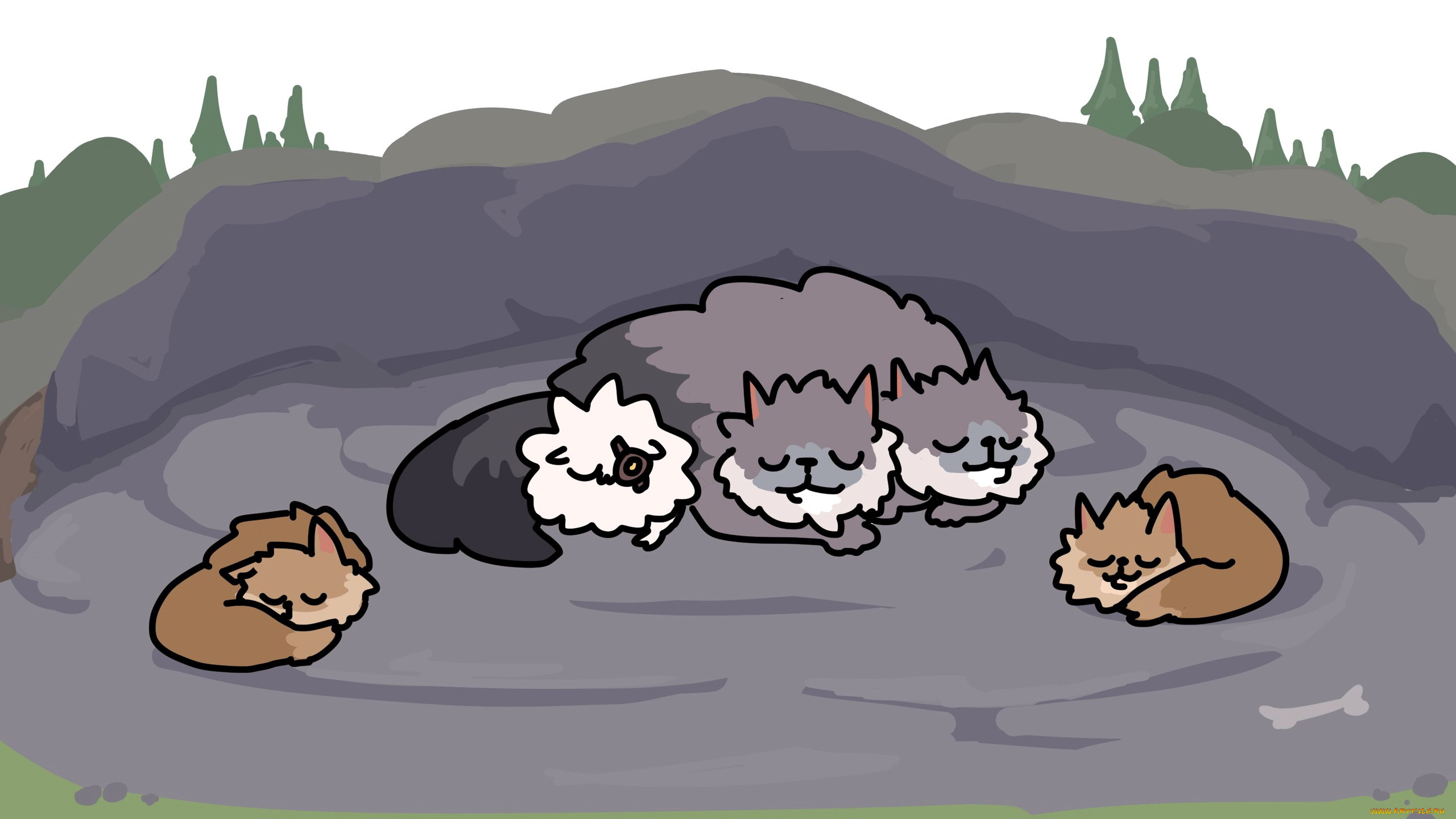 видео, игры, league, of, legends, существа, сон, отдых, логово, sonwooang, rengar