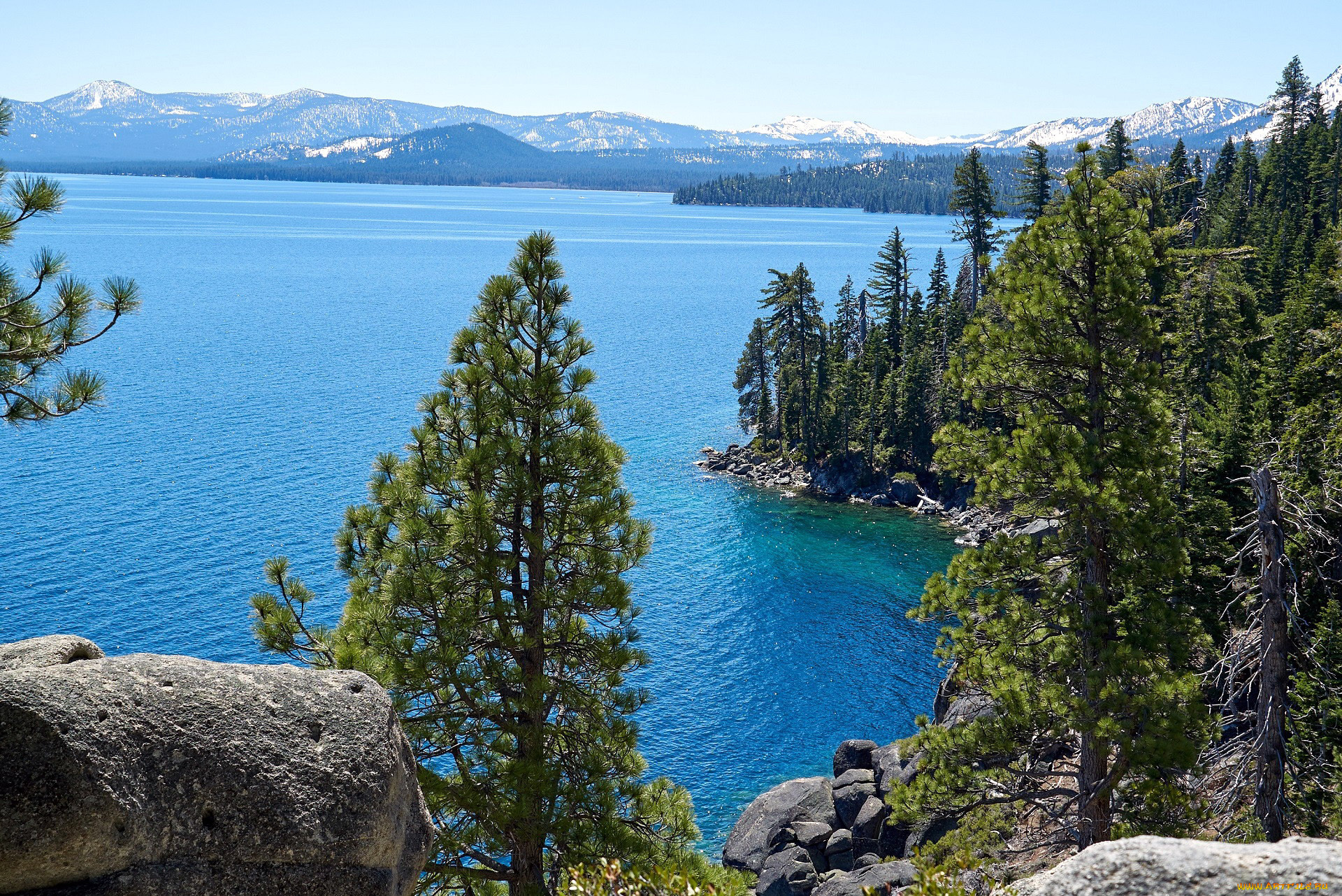tahoe, lake, sierra, nevada, природа, реки, озера, tahoe, lake, sierra, nevada