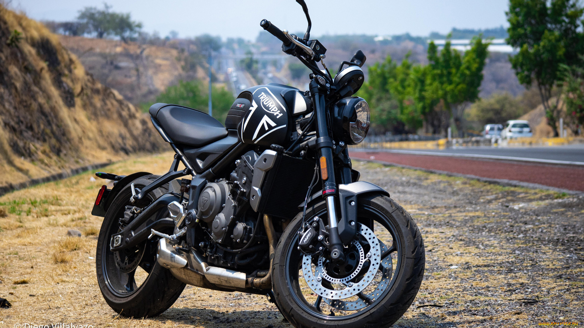 2022, triumph, trident, 660, мотоциклы, triumph, trident660, байк, черный, триумф