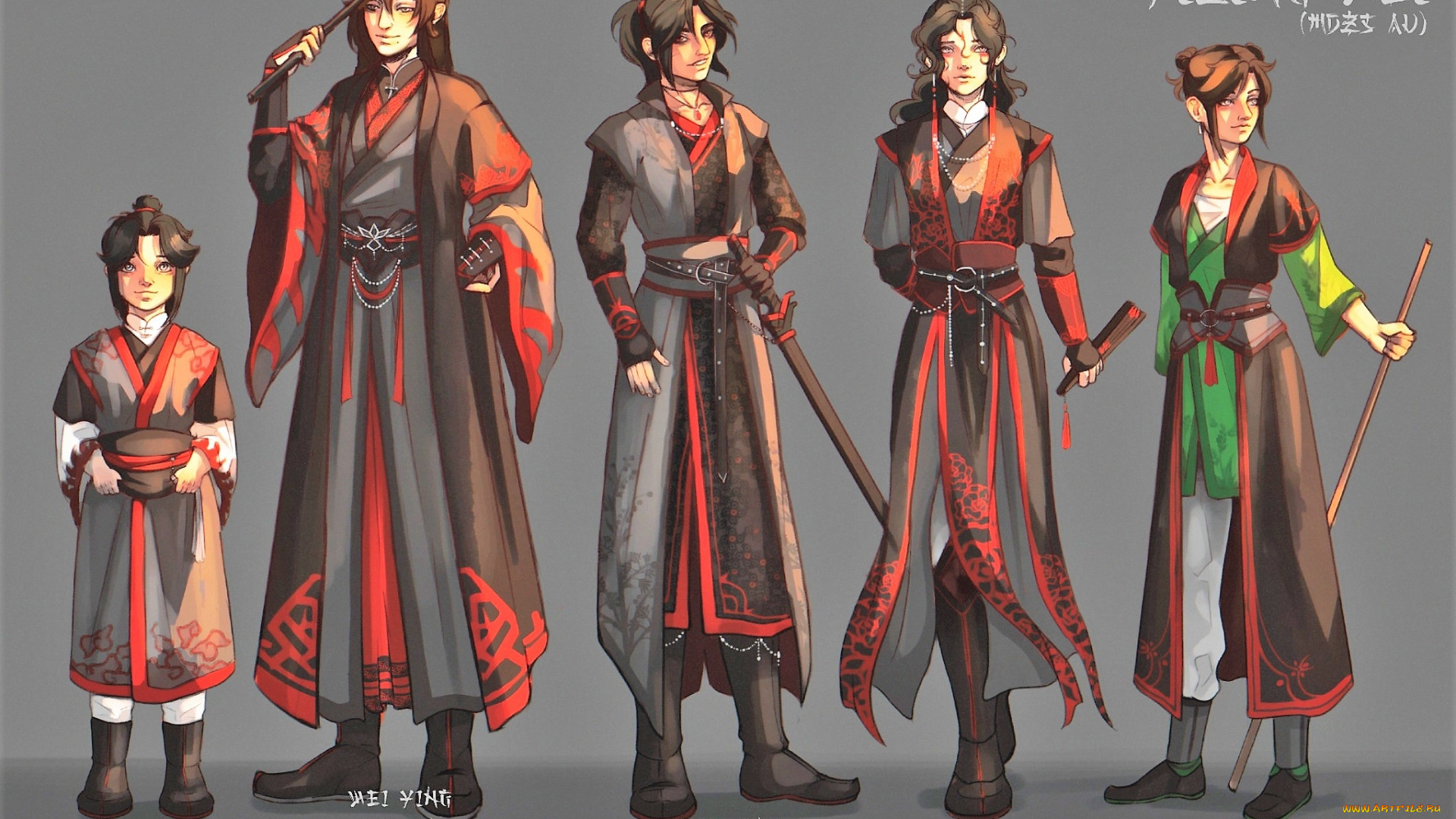 аниме, mo, dao, zu, shi, а-юань, вэй, усянь, сюэ, ян, мо, сюаньюй, а-цин