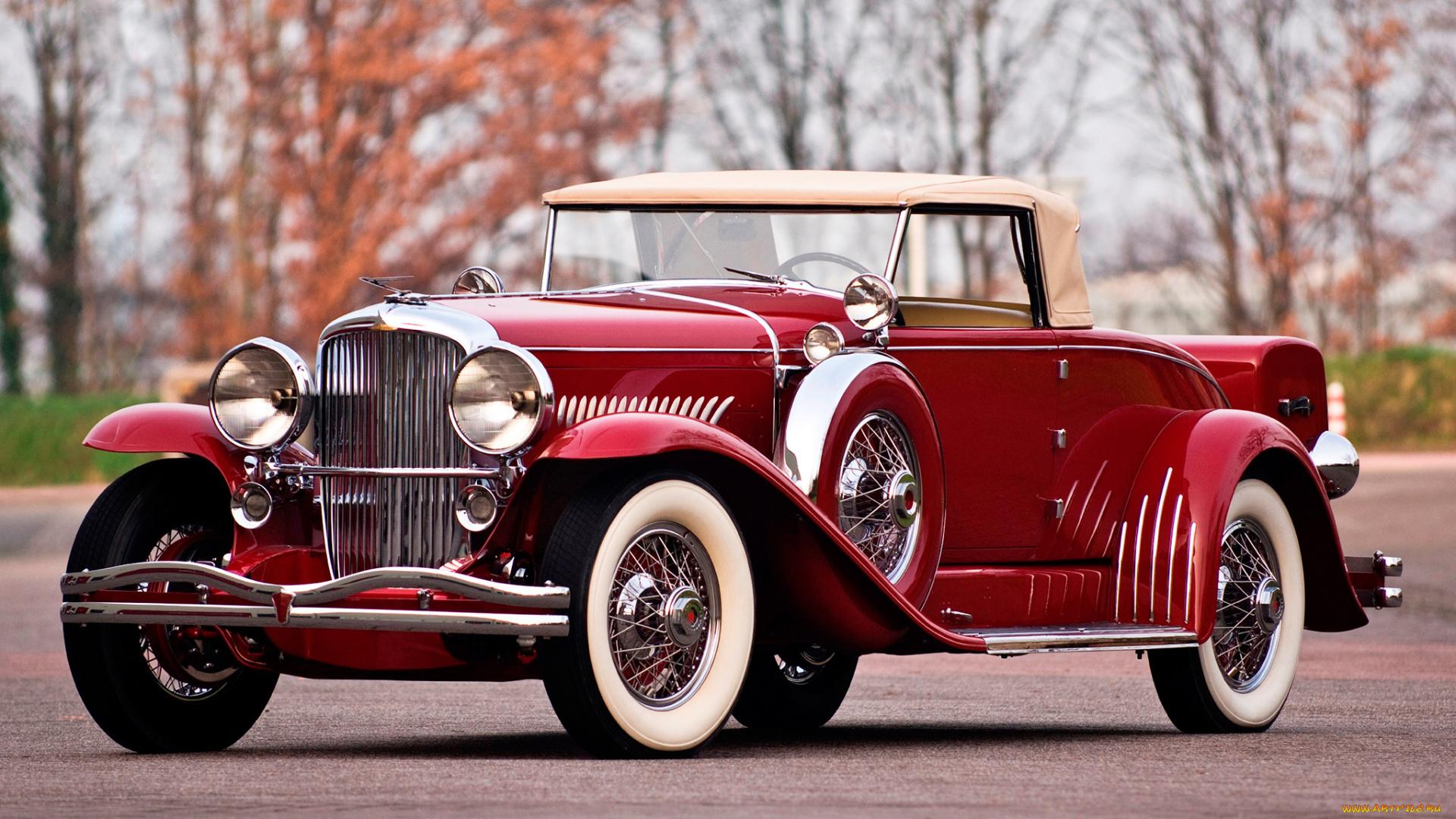 автомобили, классика, красный, ретро