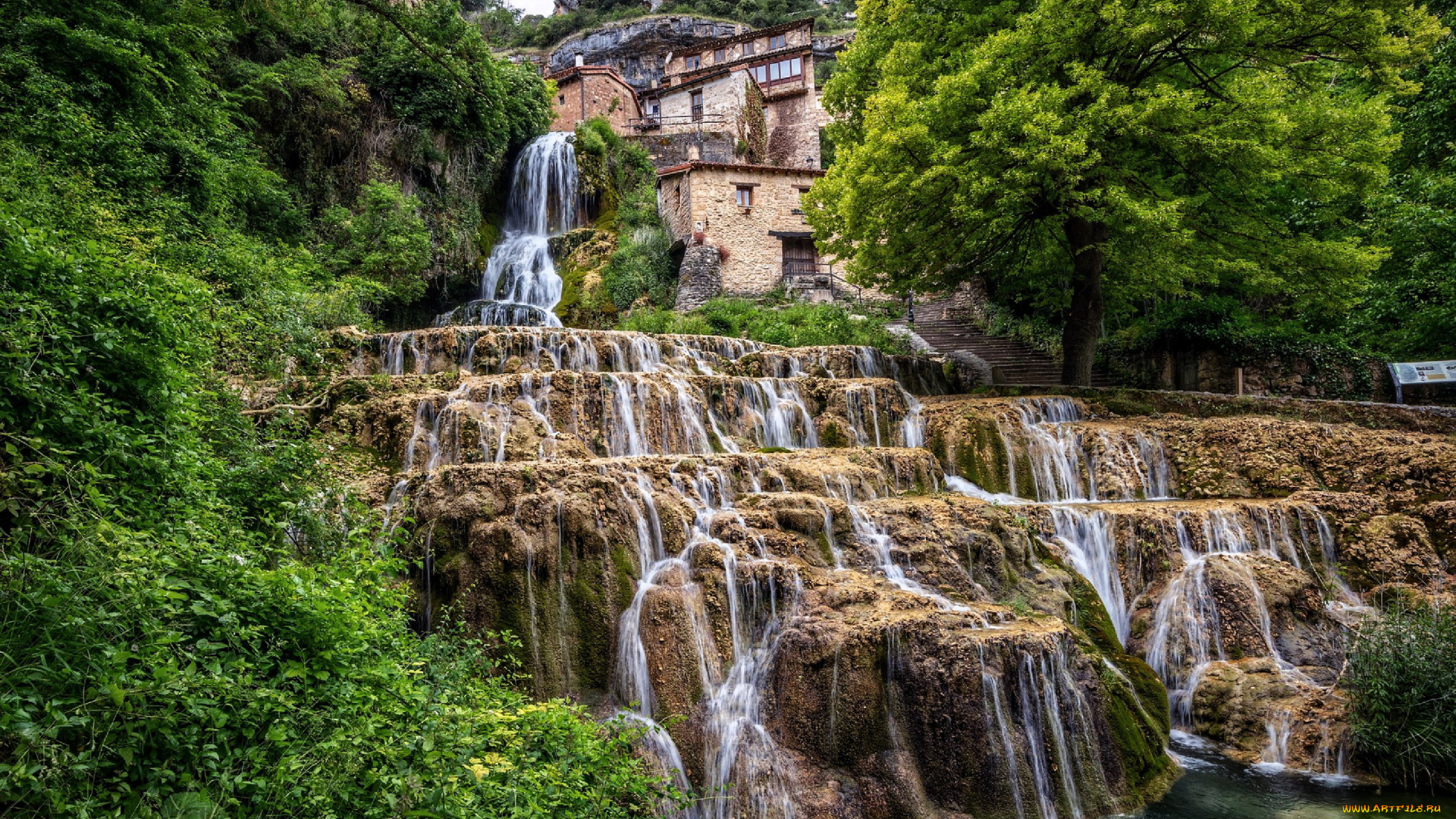 castle, orbaneja, города, замки, испании, castle, orbaneja