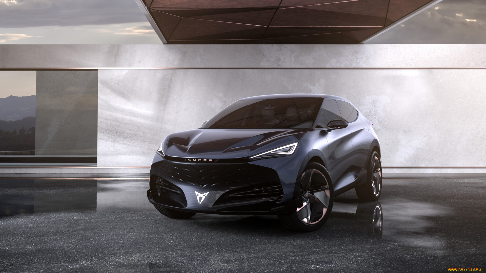 cupra, tavascan, concept, автомобили, cupra, черный, здание
