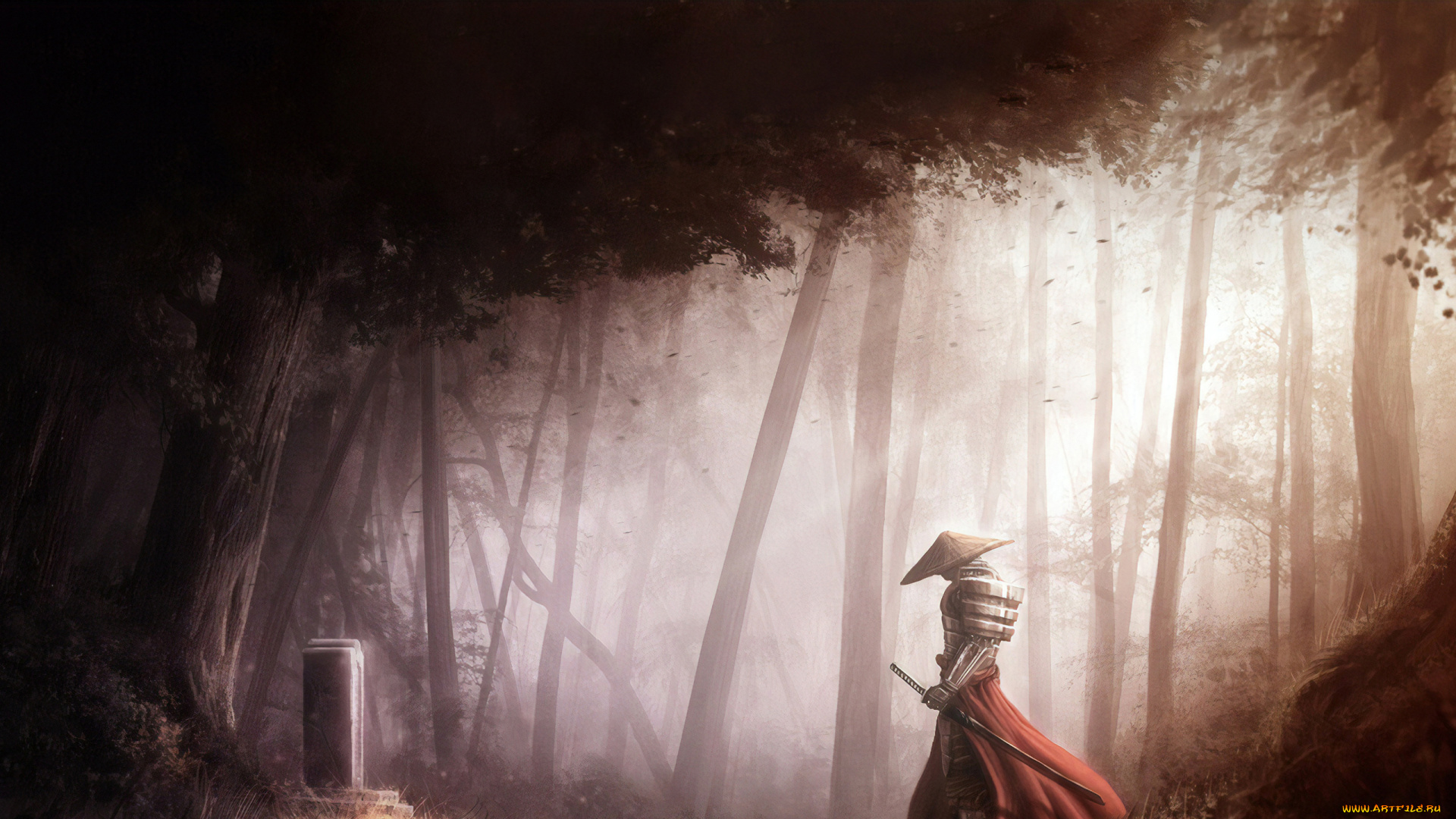 фэнтези, люди, самурай