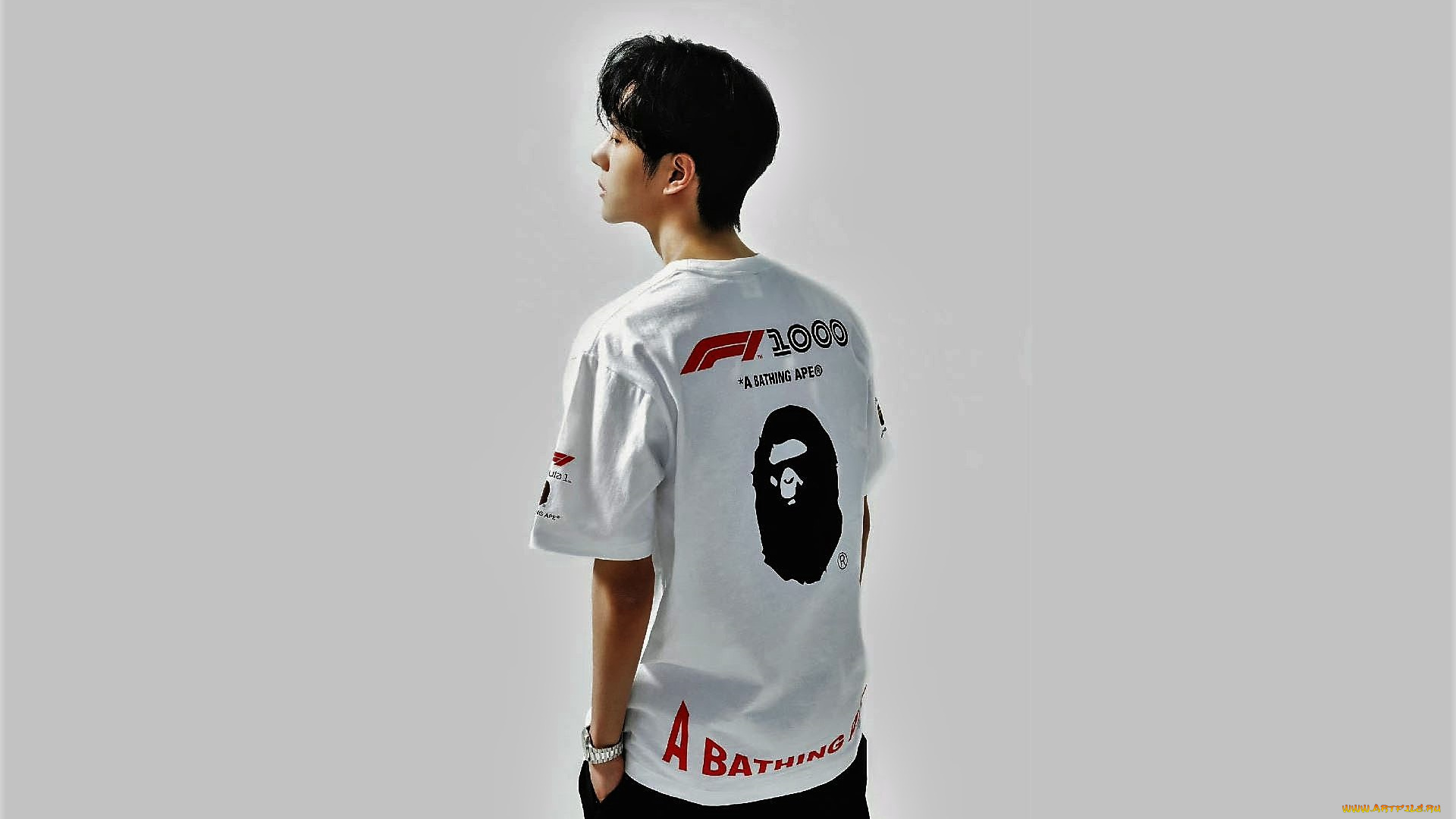 мужчины, wang, yi, bo, актер, певец, футболка