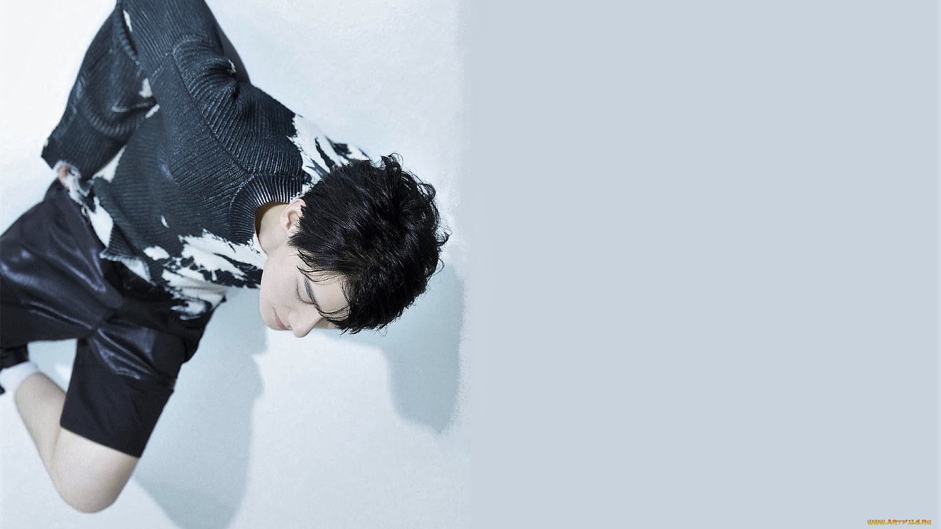 мужчины, wang, zhuocheng, актер, свитер, шорты